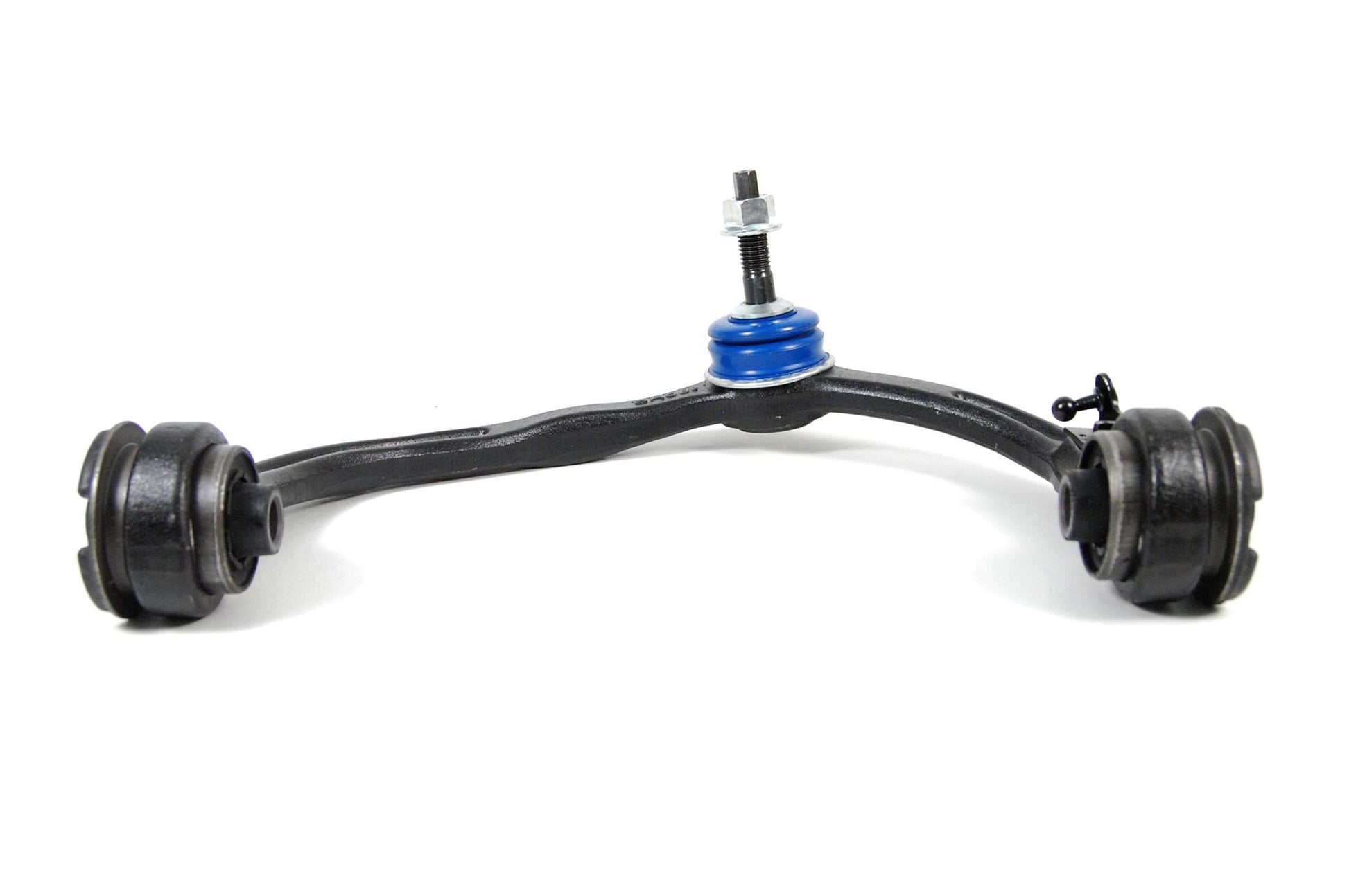 Angle View of Front Upper Left Suspension Control Arm and Ball Joint Assembly MEVOTECH CMK80717