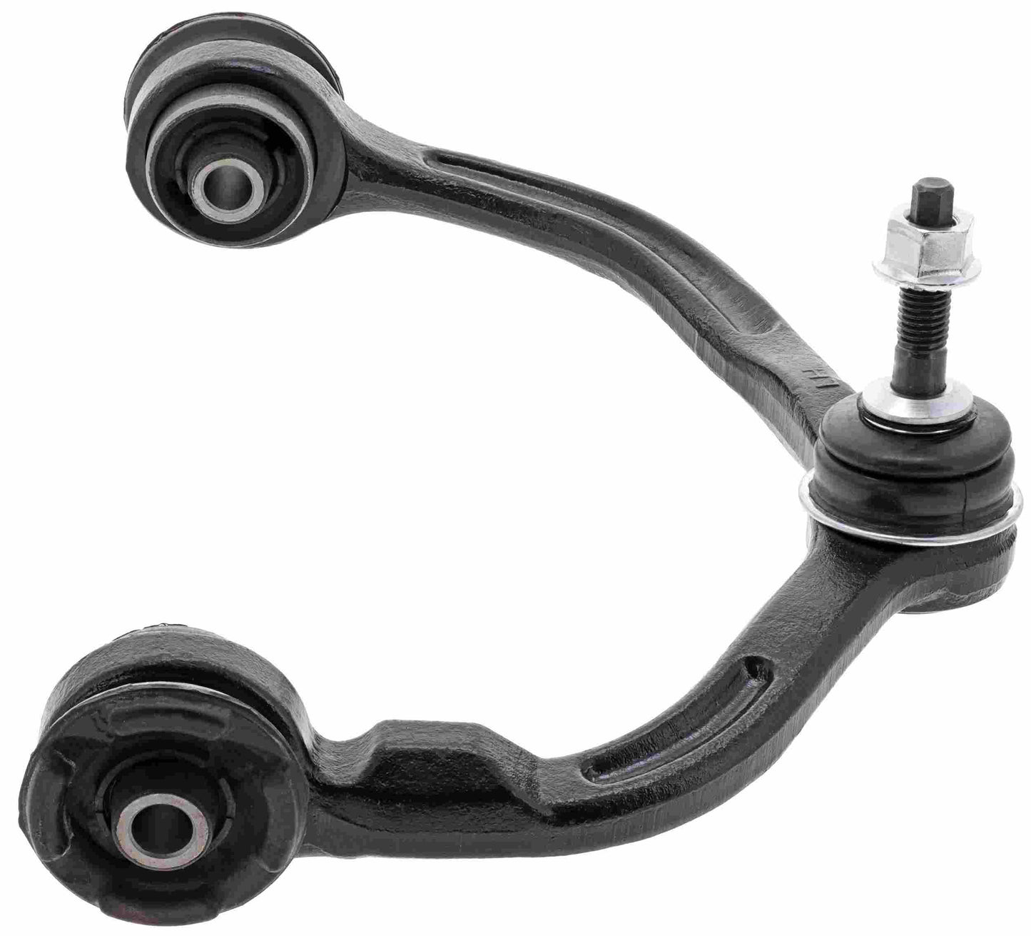 Side View of Front Upper Left Suspension Control Arm and Ball Joint Assembly MEVOTECH CMK80719