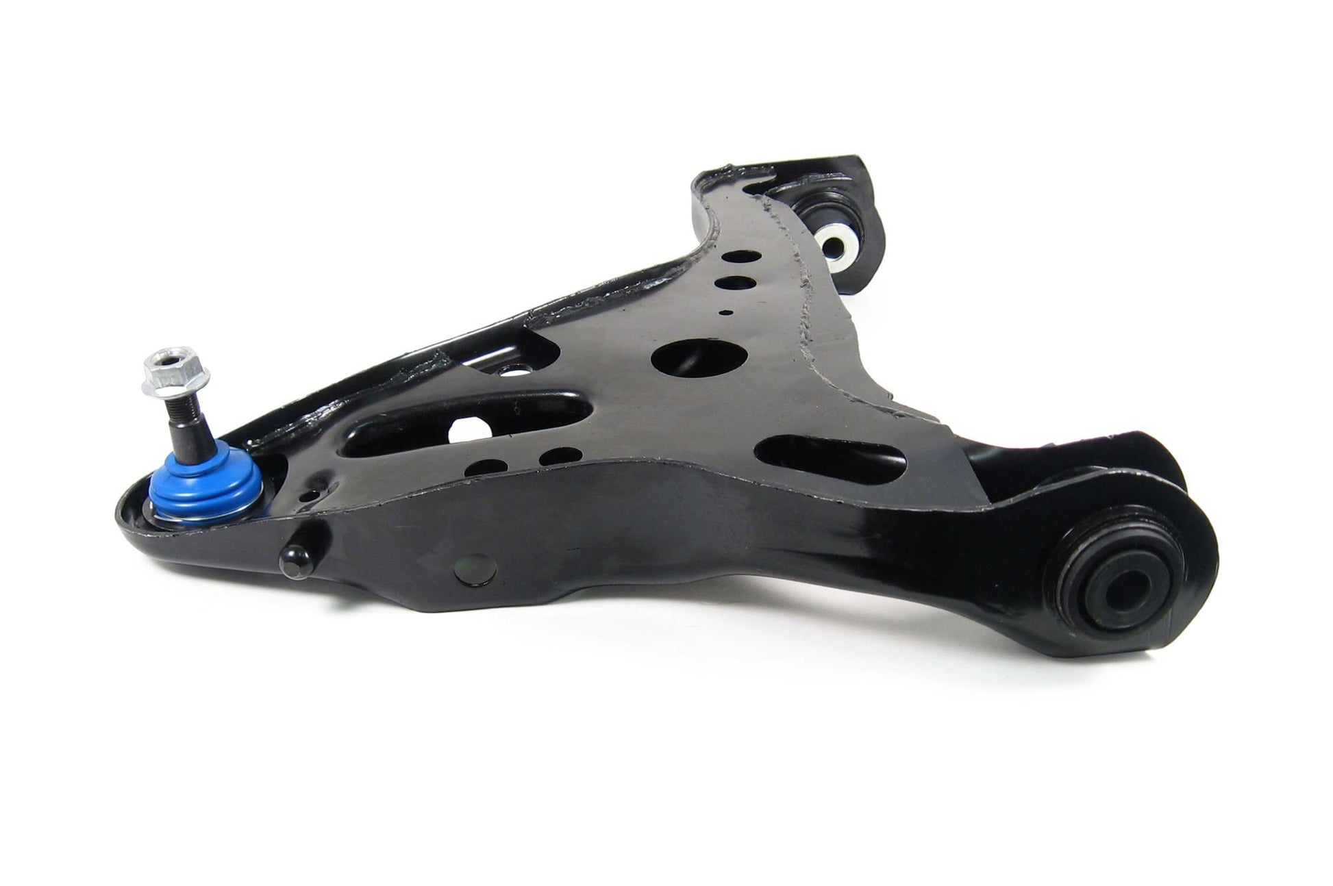 Side View of Front Left Suspension Control Arm and Ball Joint Assembly MEVOTECH CMK80721