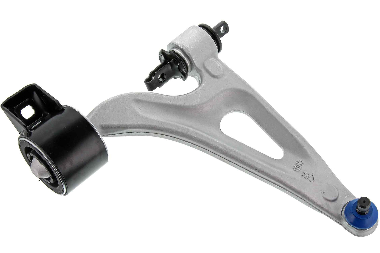 Front View of Front Right Suspension Control Arm and Ball Joint Assembly MEVOTECH CMK80724