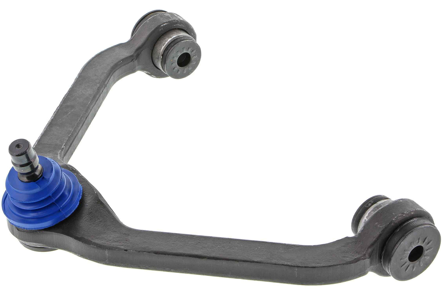 Side View of Front Upper Left Suspension Control Arm and Ball Joint Assembly MEVOTECH CMK8708T