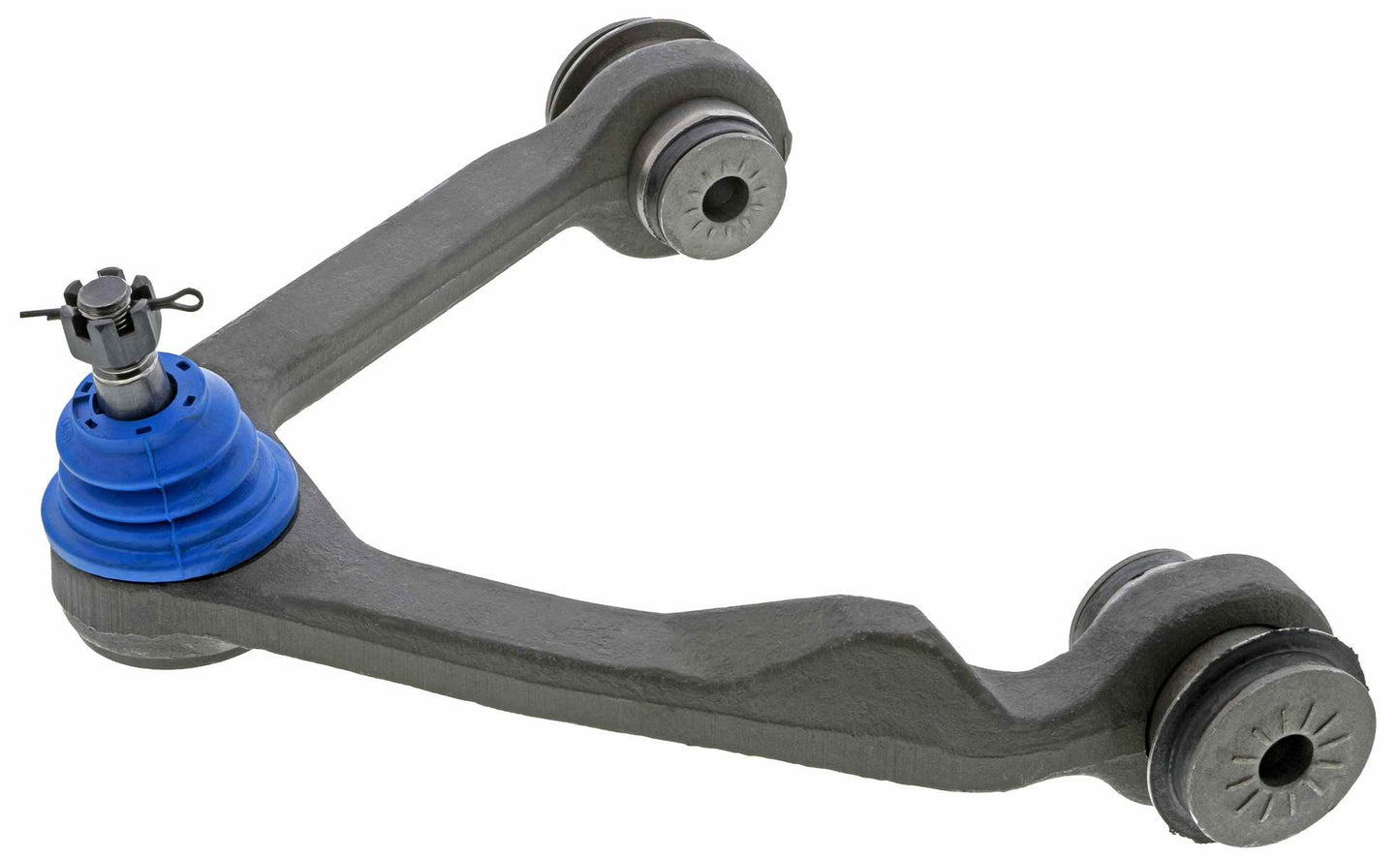 Side View of Front Upper Right Suspension Control Arm and Ball Joint Assembly MEVOTECH CMK8724T