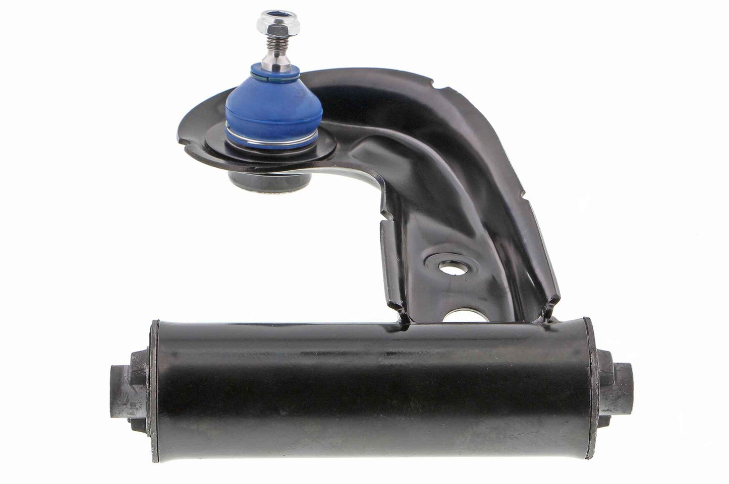 Angle View of Front Upper Left Suspension Control Arm and Ball Joint Assembly MEVOTECH CMK90423