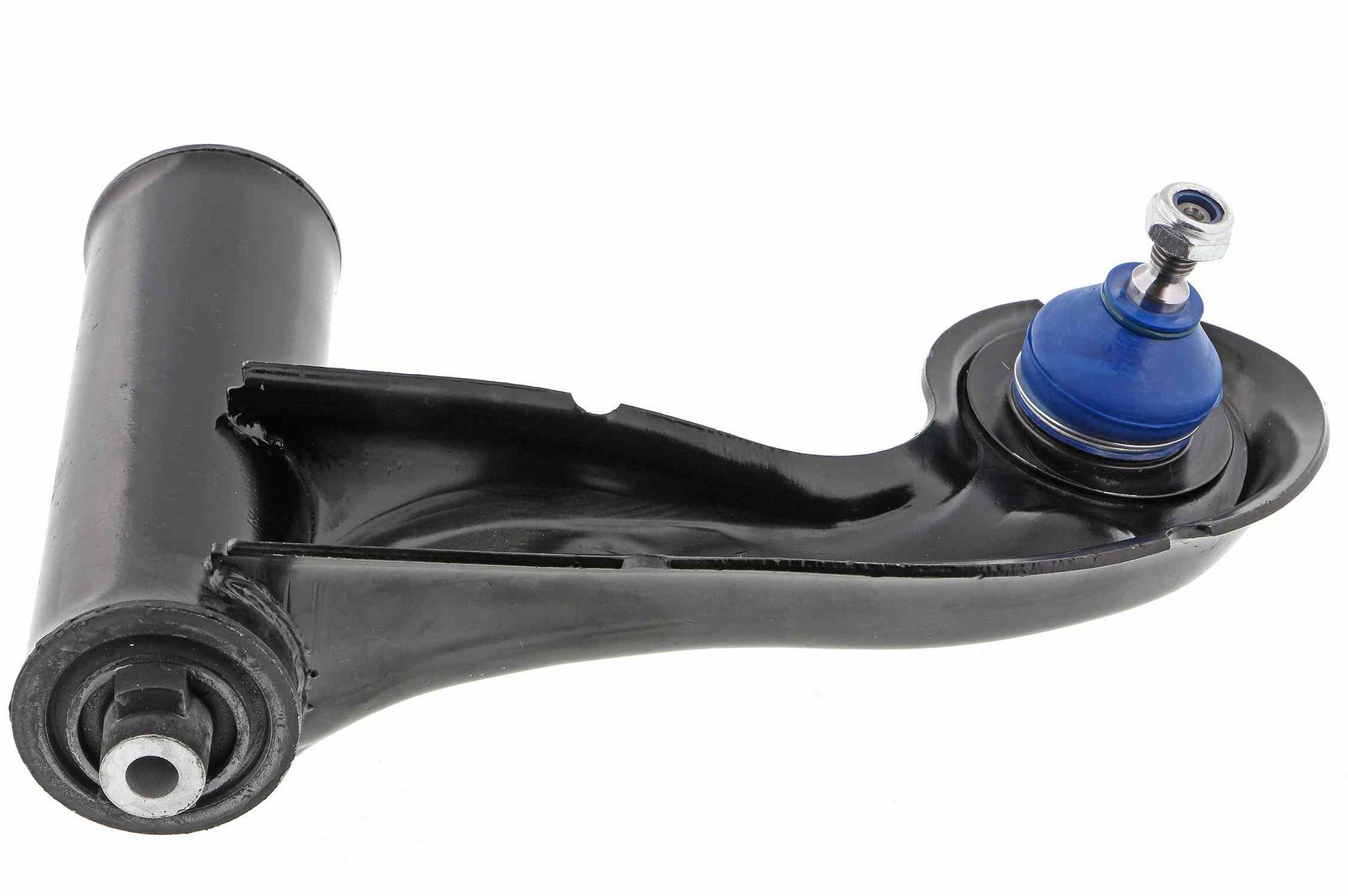 Side View of Front Upper Left Suspension Control Arm and Ball Joint Assembly MEVOTECH CMK90423