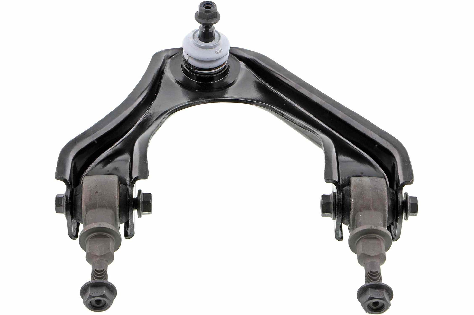 Angle View of Front Upper Right Suspension Control Arm and Ball Joint Assembly MEVOTECH CMK90446