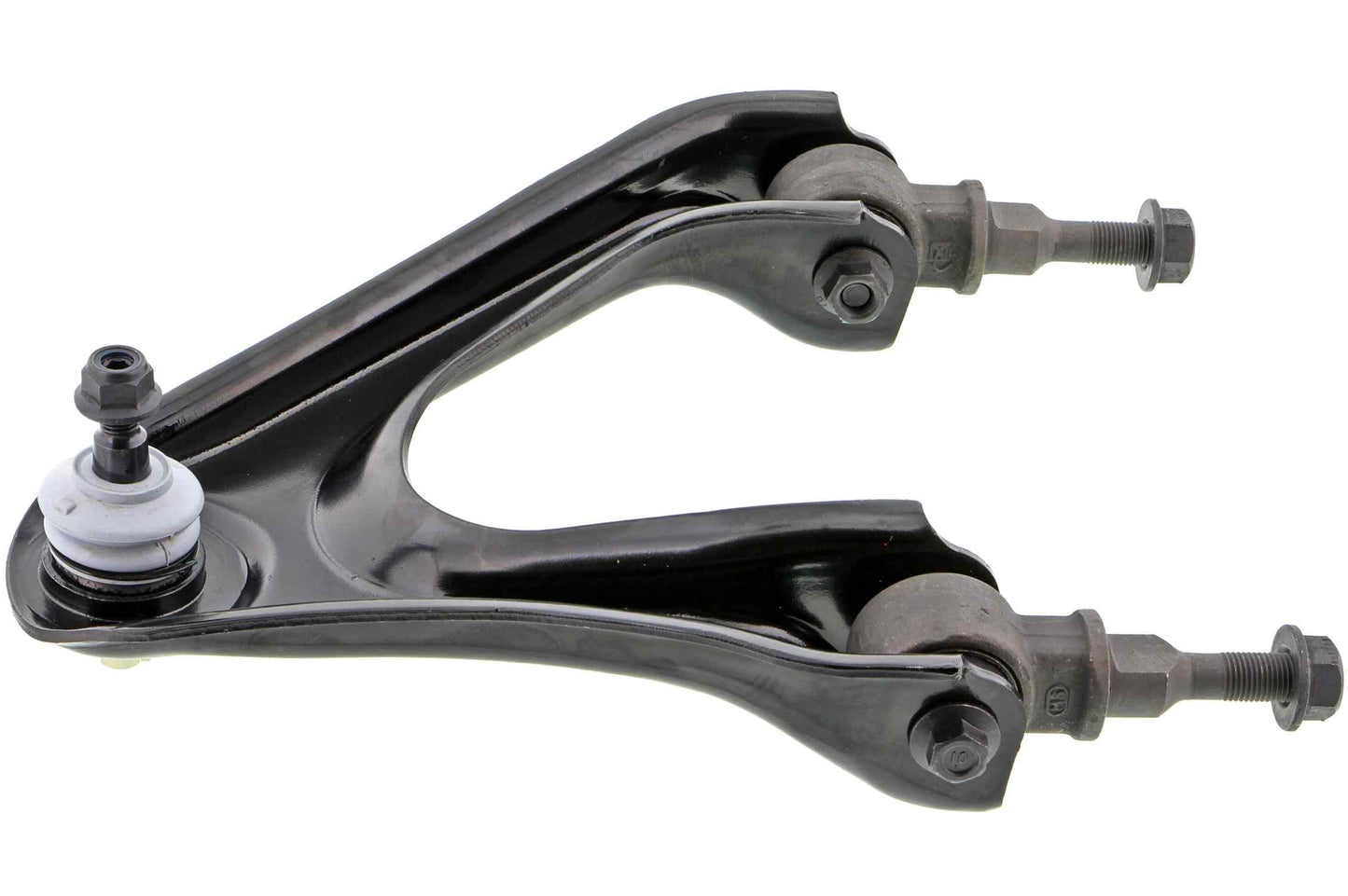 Side View of Front Upper Right Suspension Control Arm and Ball Joint Assembly MEVOTECH CMK90446