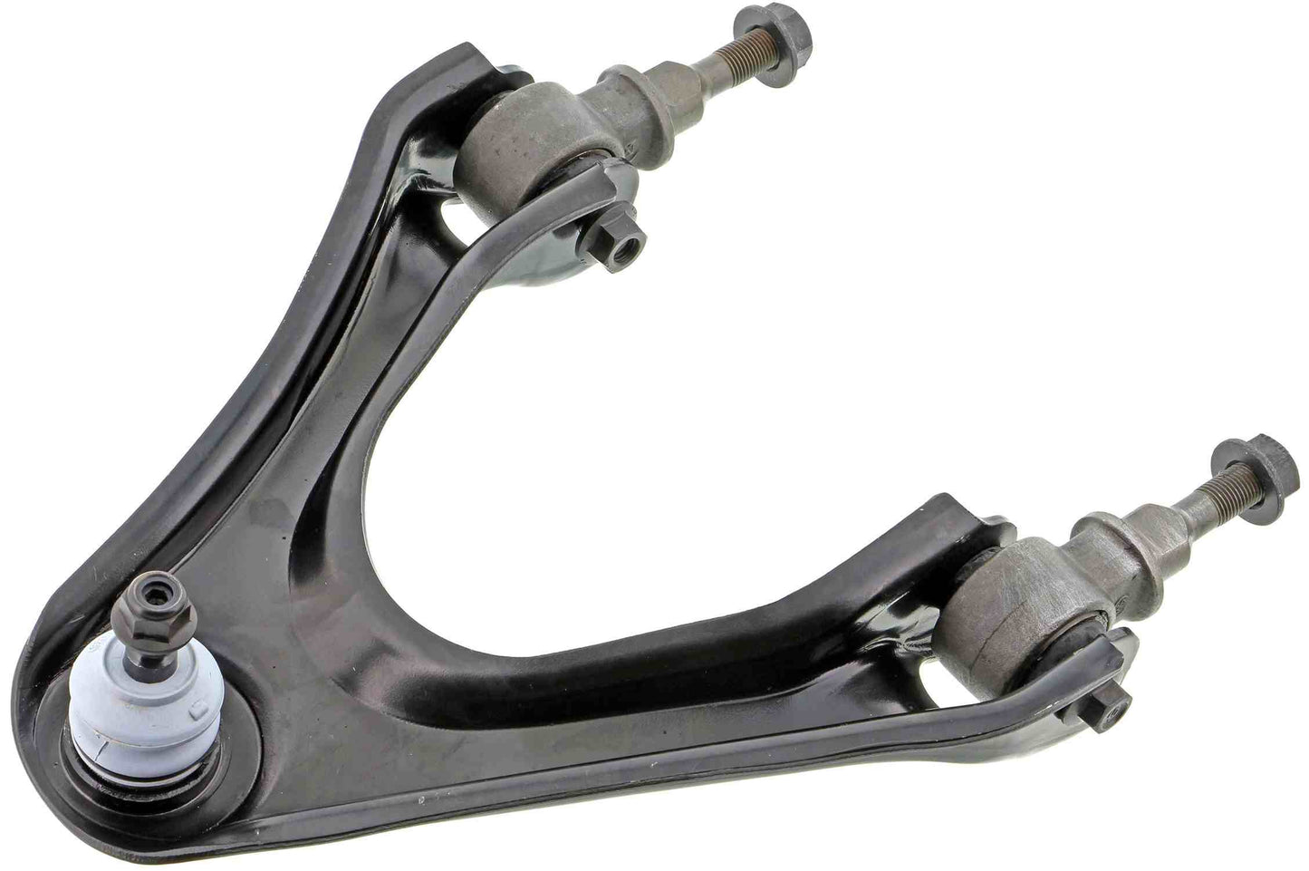 Front View of Front Upper Left Suspension Control Arm and Ball Joint Assembly MEVOTECH CMK90447