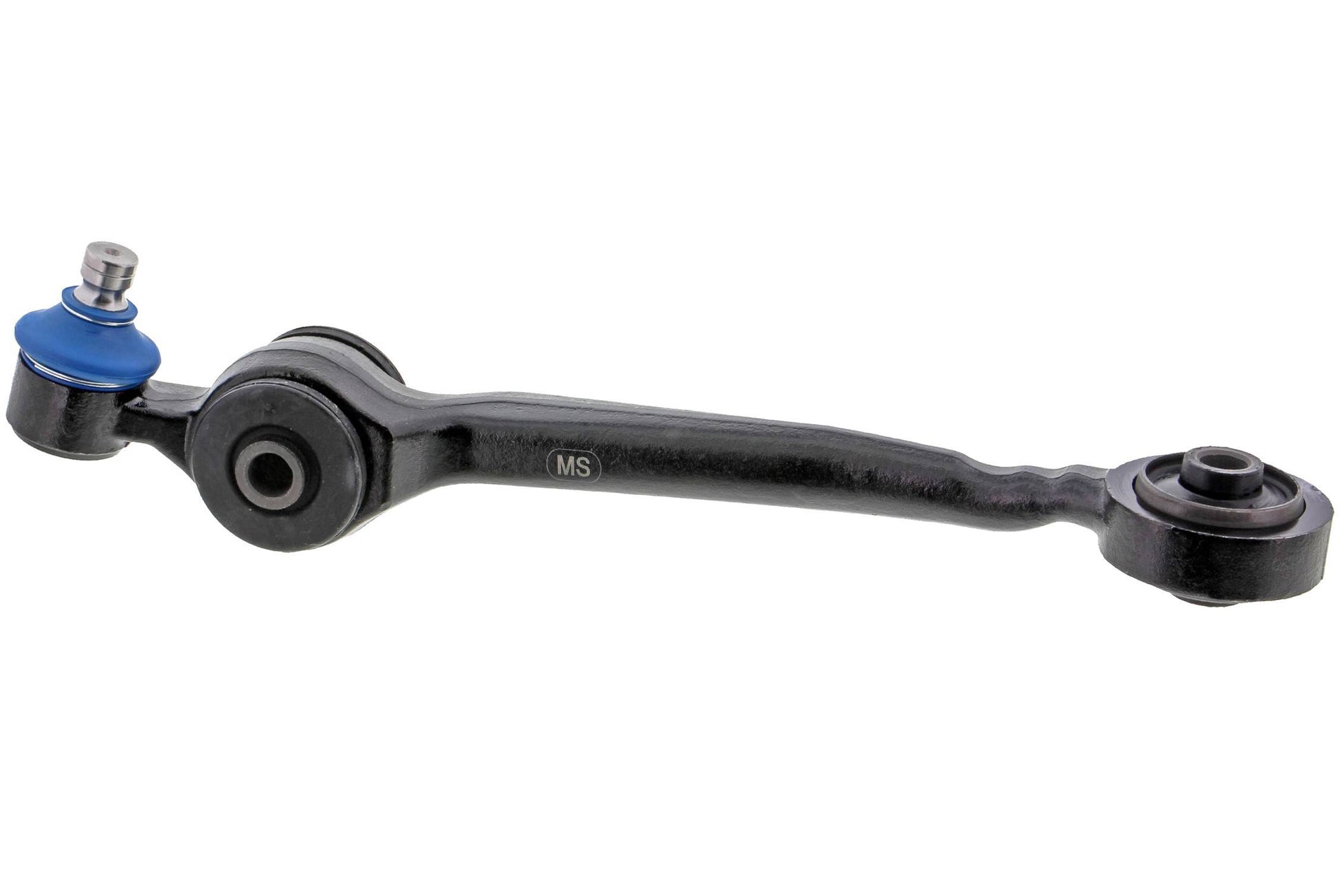 Front View of Front Left Suspension Control Arm and Ball Joint Assembly MEVOTECH CMK90666