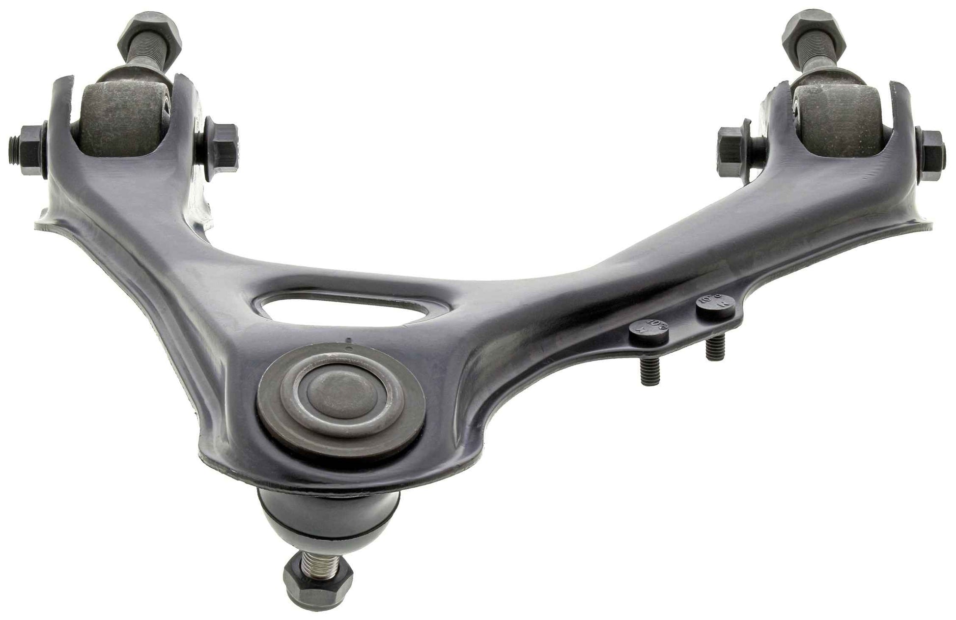 Bottom View of Front Upper Right Suspension Control Arm and Ball Joint Assembly MEVOTECH CMK9927