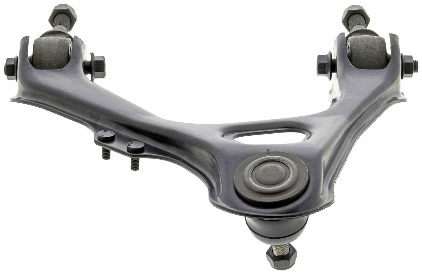 Bottom View of Front Upper Left Suspension Control Arm and Ball Joint Assembly MEVOTECH CMK9928