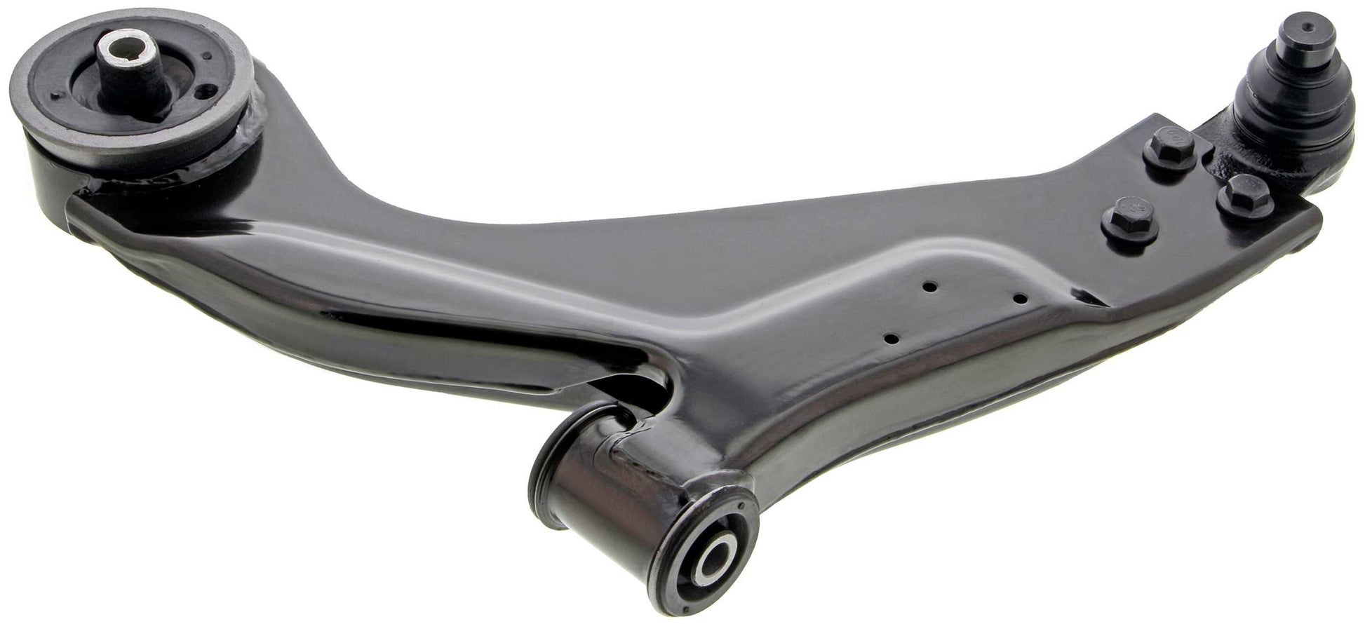 Side View of Front Left Suspension Control Arm and Ball Joint Assembly MEVOTECH CMS101041