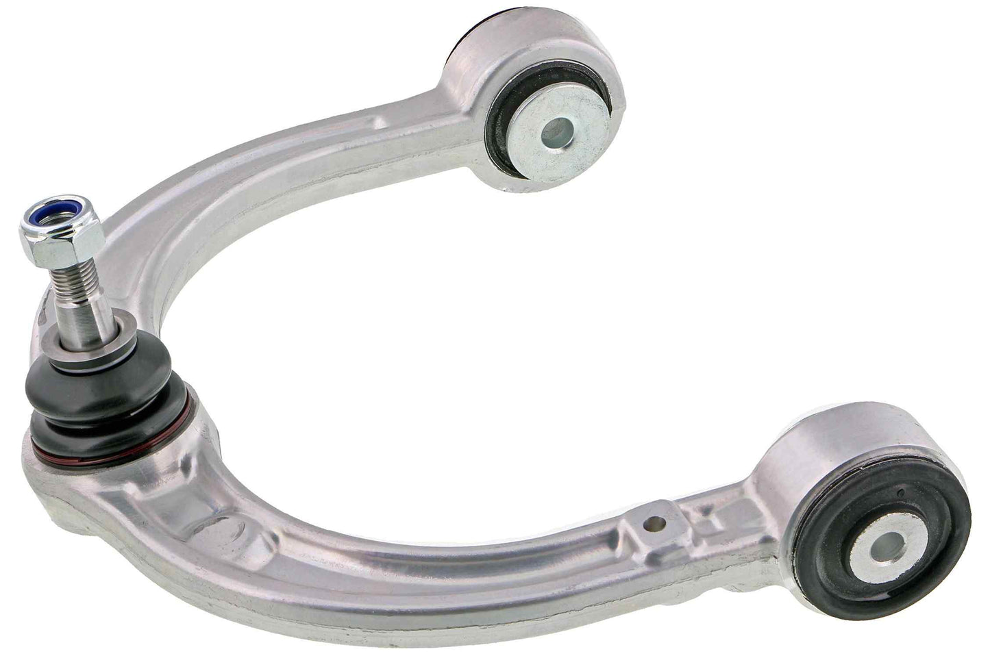 Side View of Front Upper Left Suspension Control Arm and Ball Joint Assembly MEVOTECH CMS101054