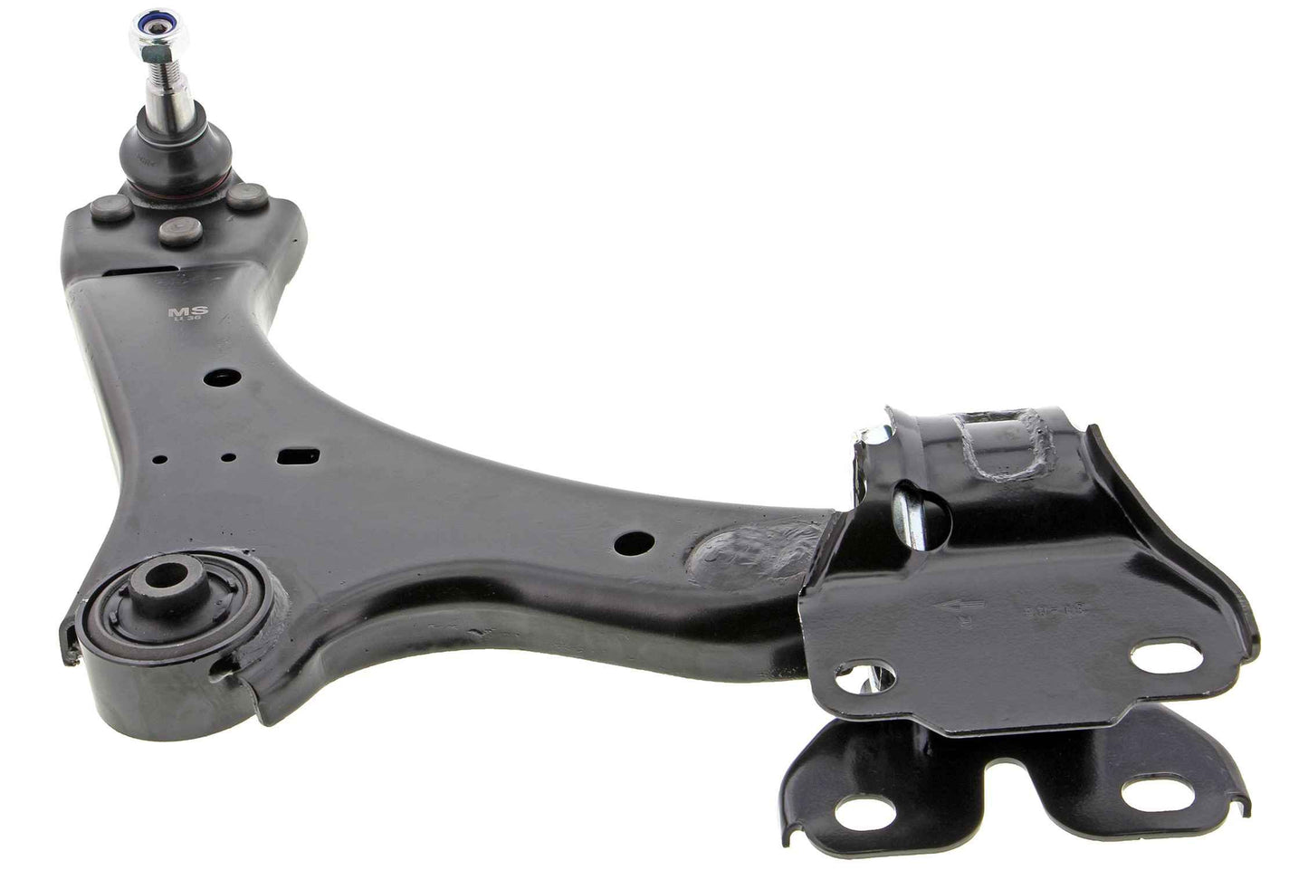 Angle View of Front Right Suspension Control Arm and Ball Joint Assembly MEVOTECH CMS101062