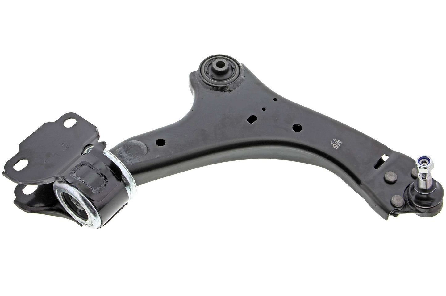 Front View of Front Right Suspension Control Arm and Ball Joint Assembly MEVOTECH CMS101062