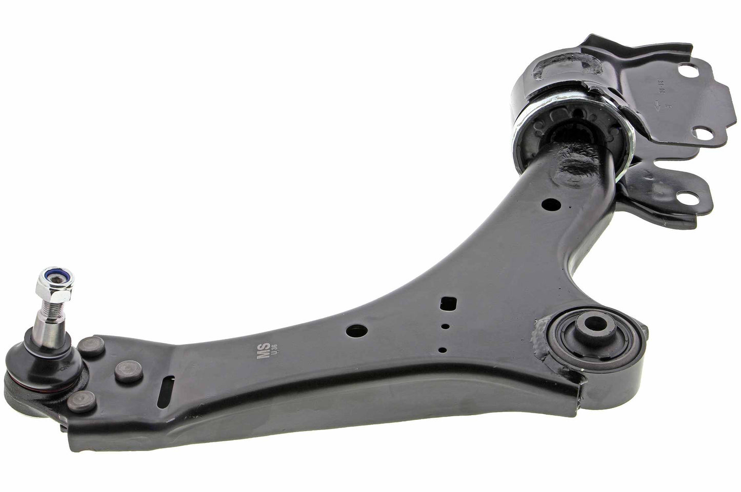 Side View of Front Right Suspension Control Arm and Ball Joint Assembly MEVOTECH CMS101062