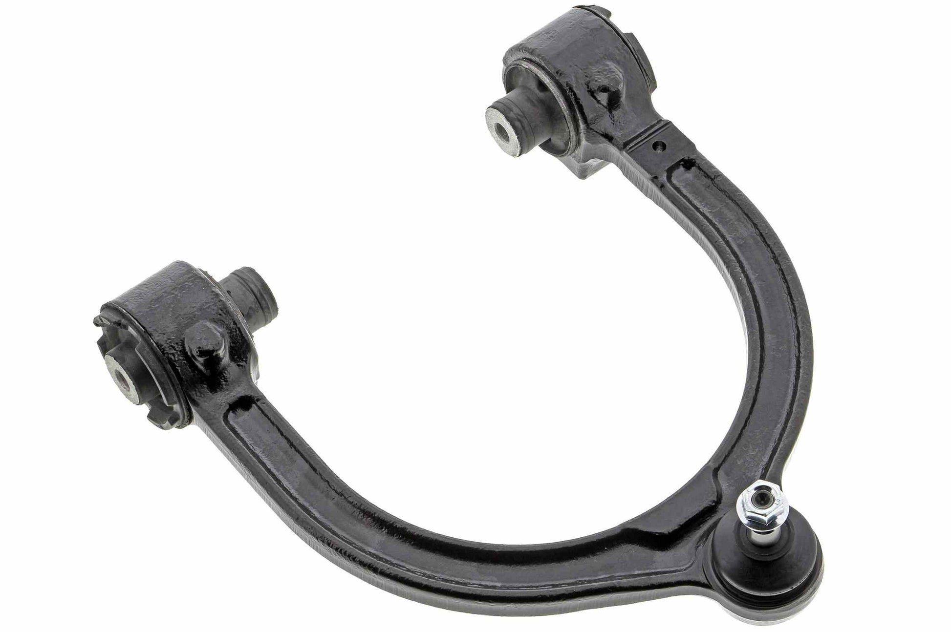 Front View of Front Upper Left Suspension Control Arm and Ball Joint Assembly MEVOTECH CMS101077