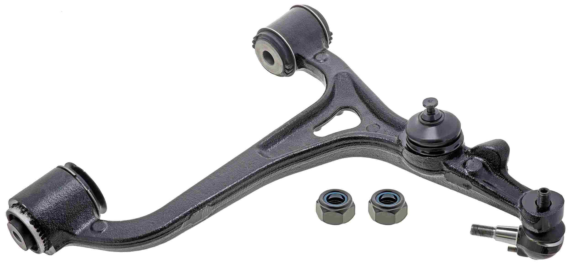 Front View of Front Left Suspension Control Arm and Ball Joint Assembly MEVOTECH CMS101079