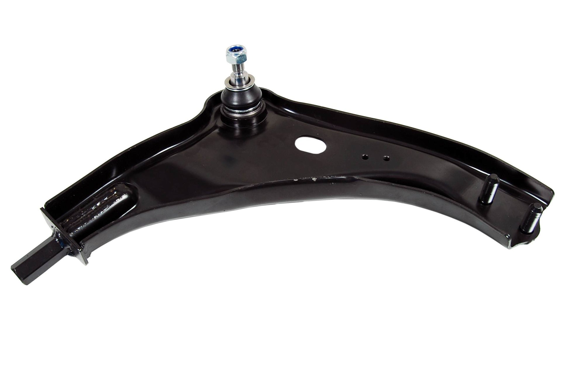 Front View of Front Left Suspension Control Arm and Ball Joint Assembly MEVOTECH CMS101113