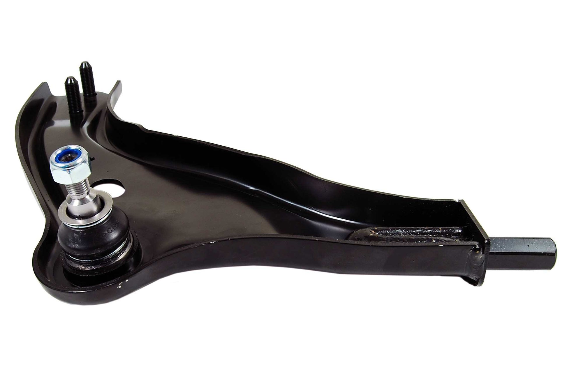 Side View of Front Left Suspension Control Arm and Ball Joint Assembly MEVOTECH CMS101113