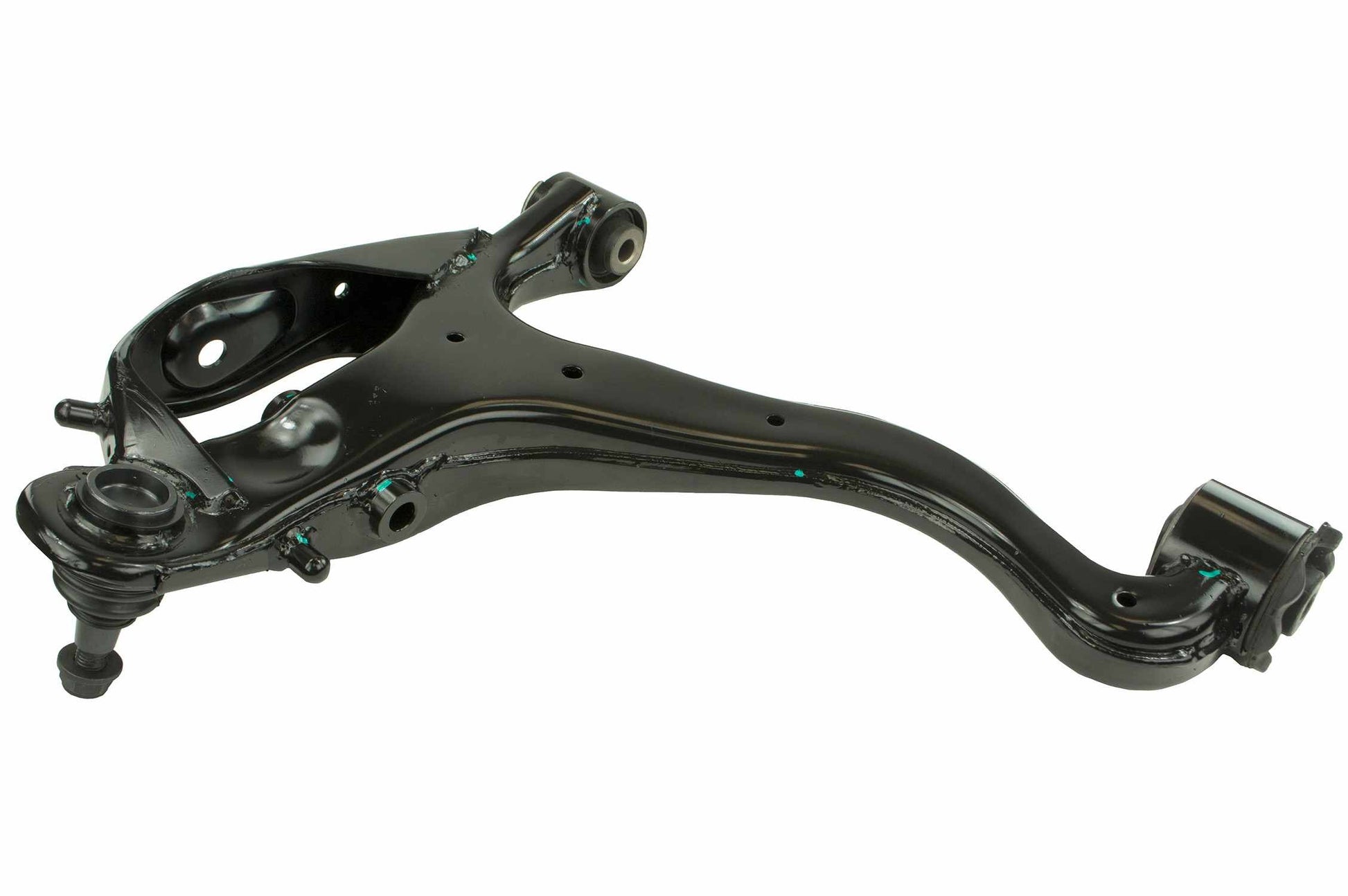 Back View of Front Left Suspension Control Arm and Ball Joint Assembly MEVOTECH CMS101145