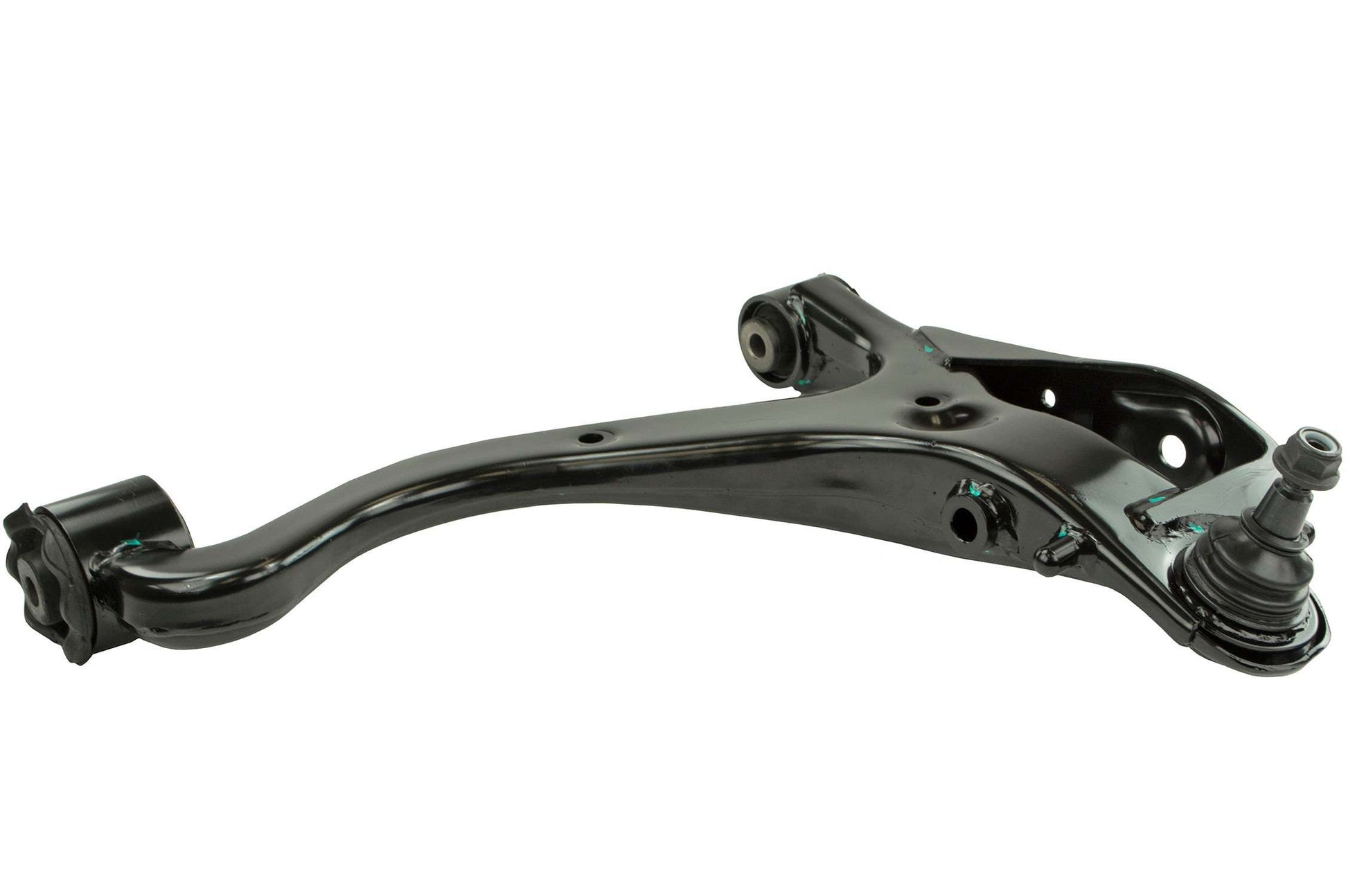 Front View of Front Left Suspension Control Arm and Ball Joint Assembly MEVOTECH CMS101145