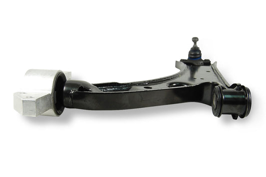 Angle View of Front Left Suspension Control Arm and Ball Joint Assembly MEVOTECH CMS101147