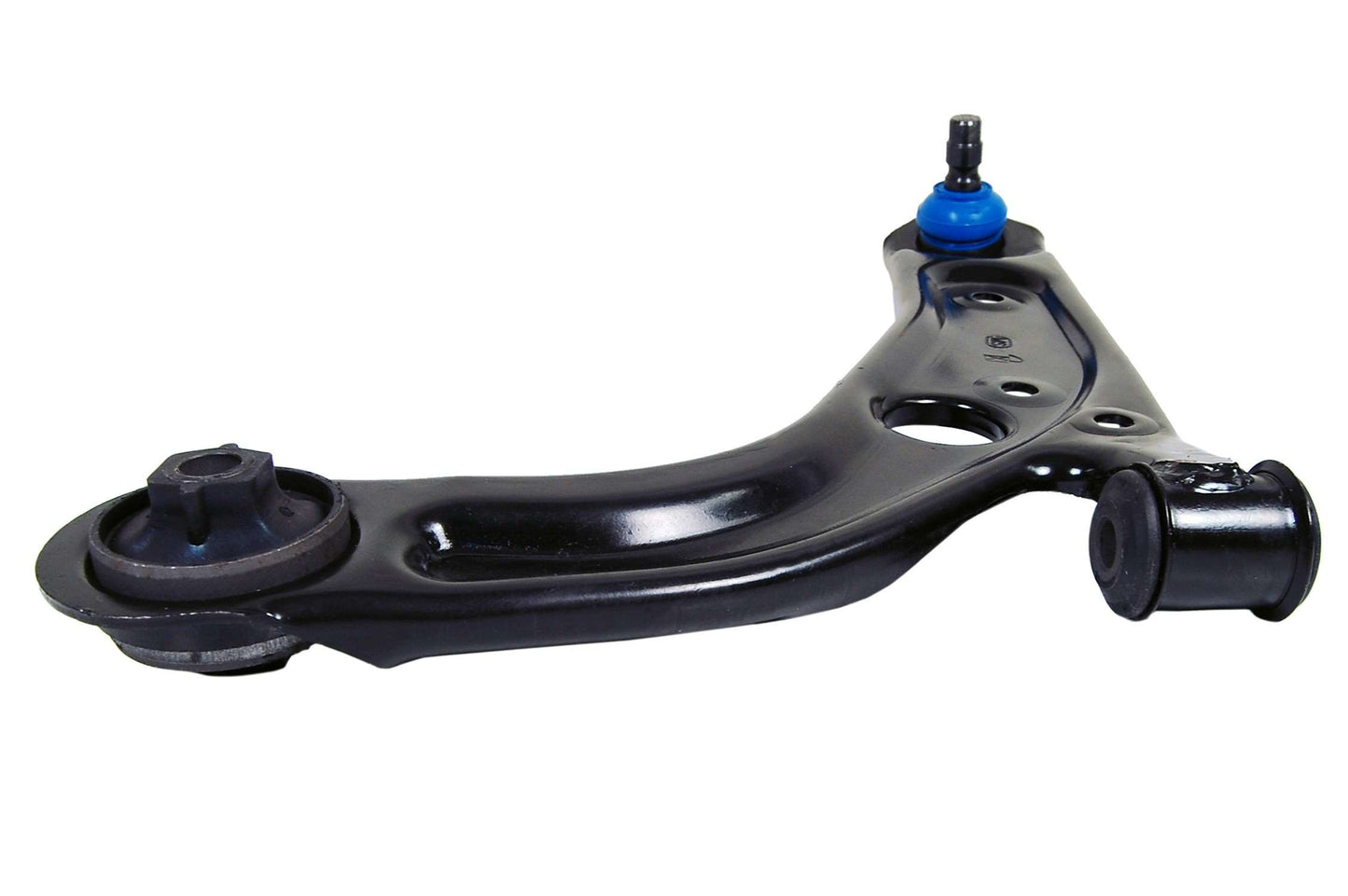 Angle View of Front Left Suspension Control Arm and Ball Joint Assembly MEVOTECH CMS101183