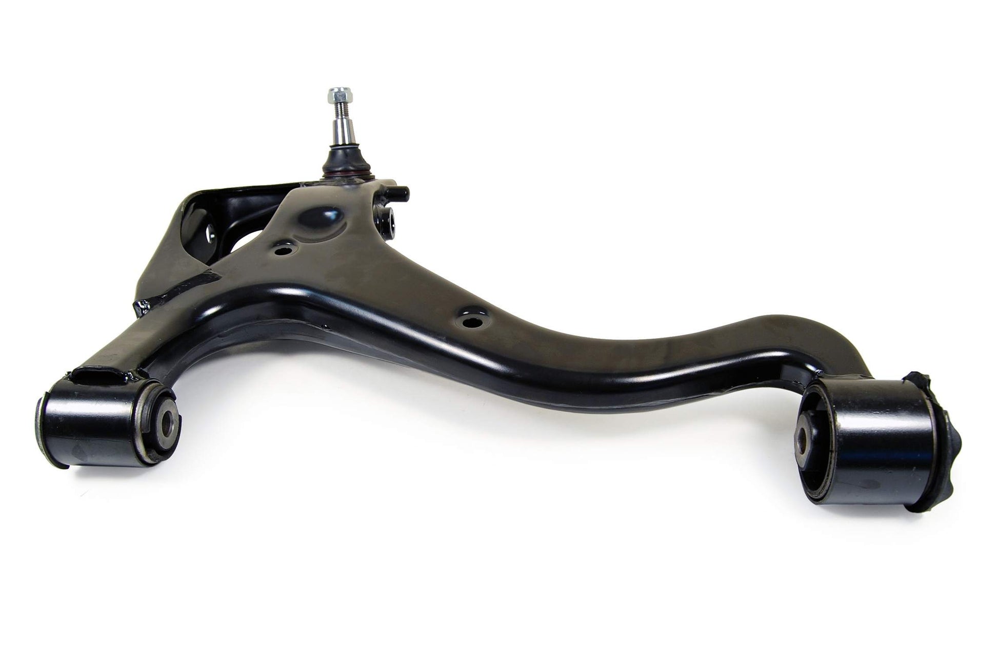 Angle View of Front Left Suspension Control Arm and Ball Joint Assembly MEVOTECH CMS101196