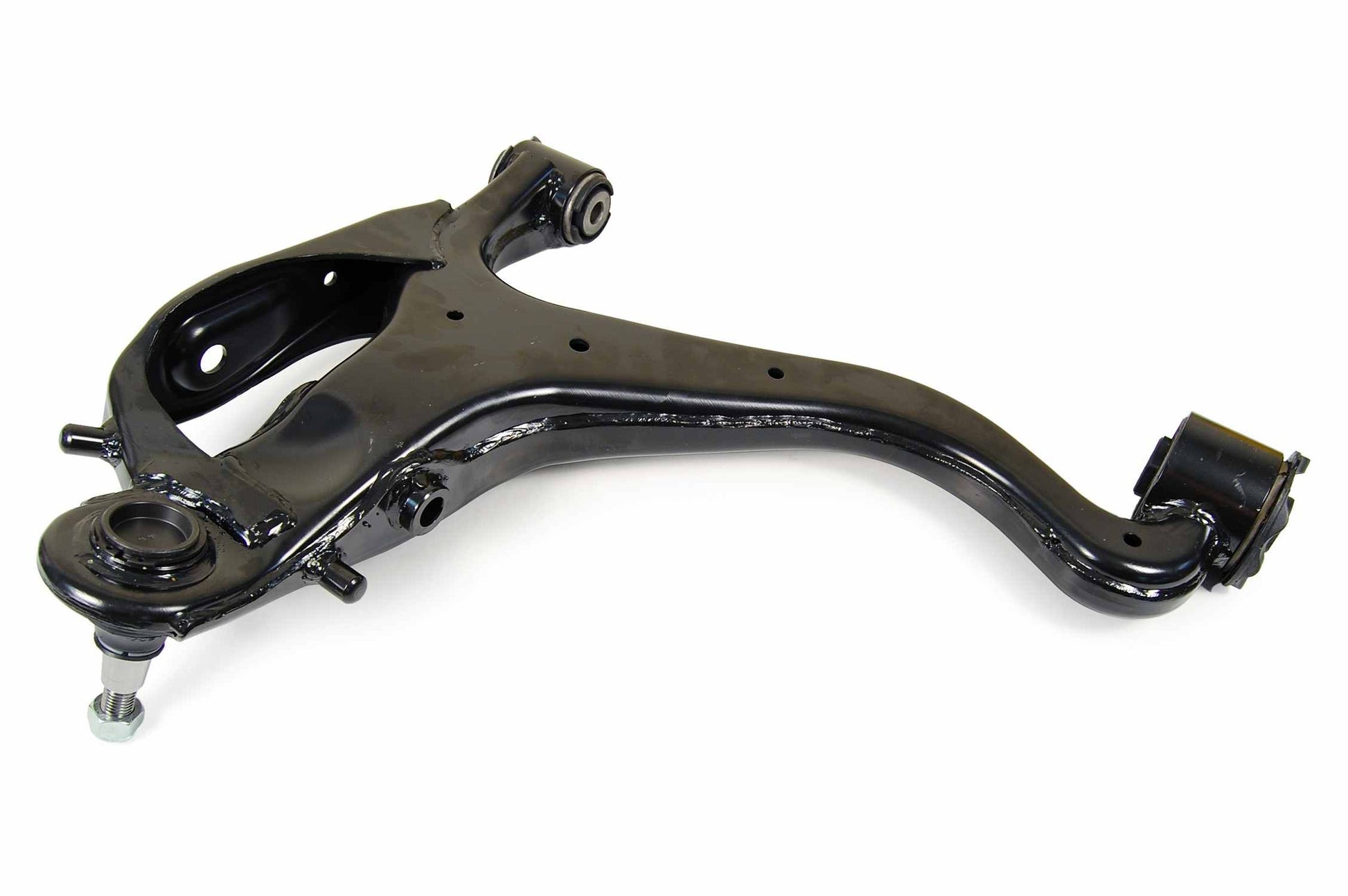 Back View of Front Left Suspension Control Arm and Ball Joint Assembly MEVOTECH CMS101196