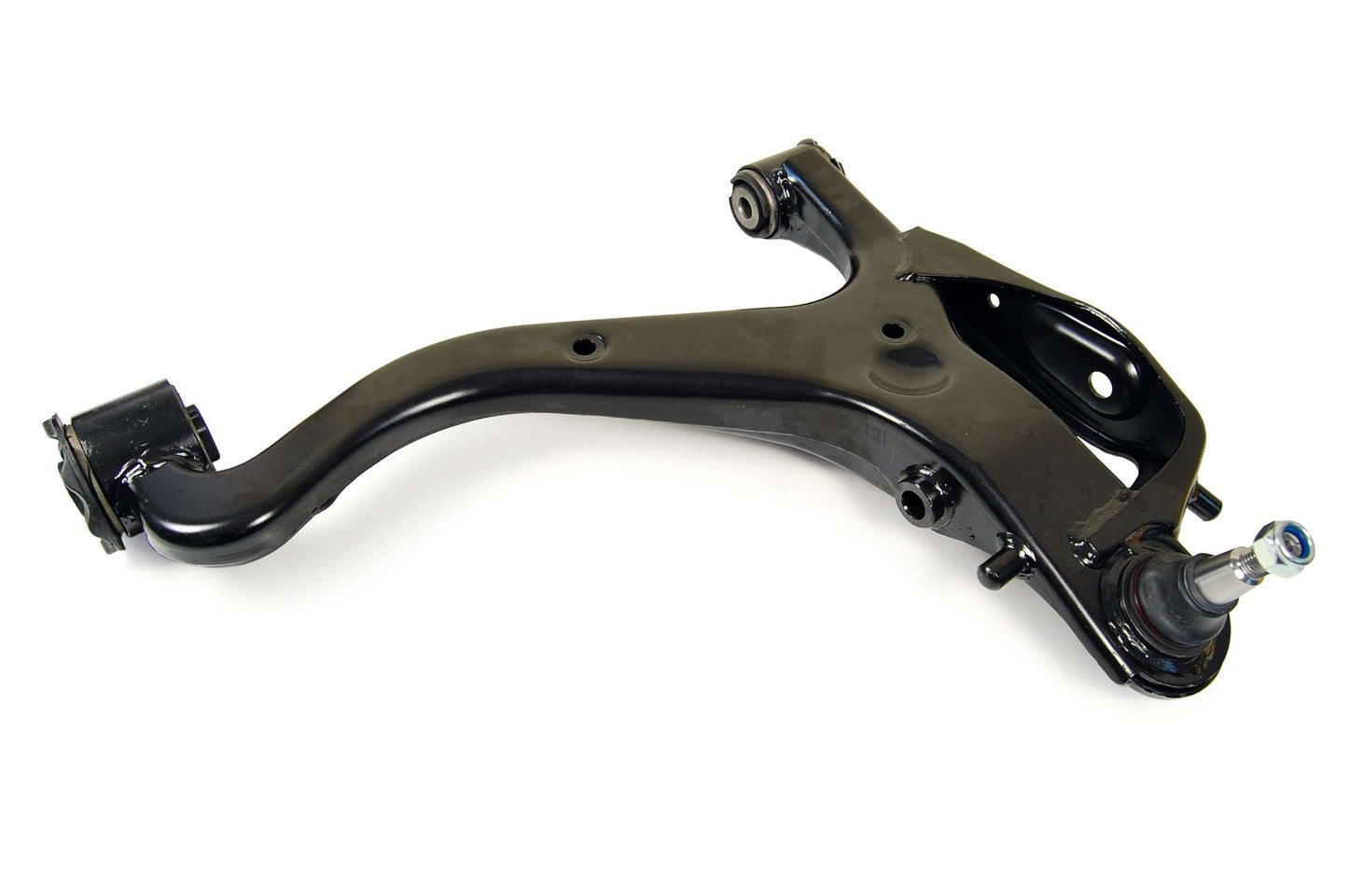 Front View of Front Left Suspension Control Arm and Ball Joint Assembly MEVOTECH CMS101196