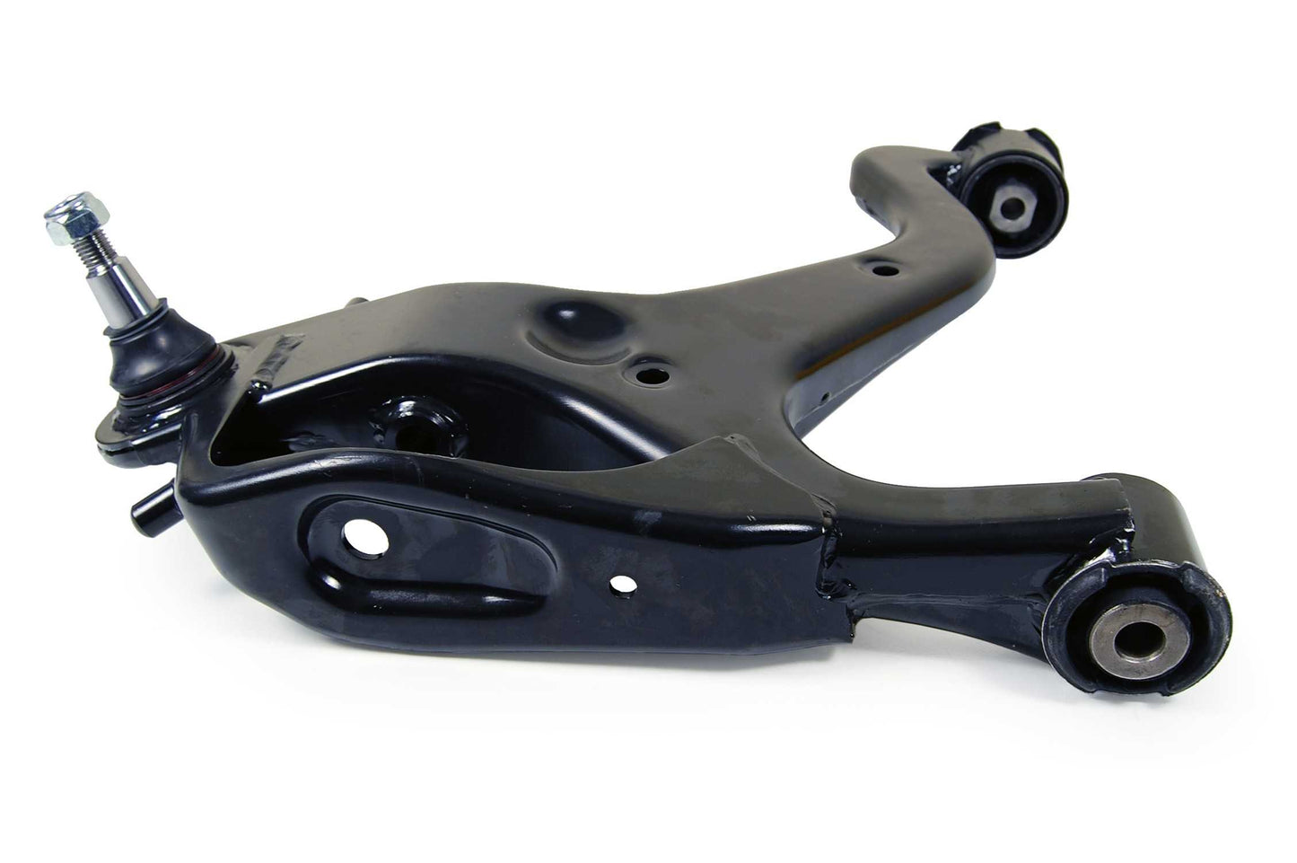 Side View of Front Left Suspension Control Arm and Ball Joint Assembly MEVOTECH CMS101196