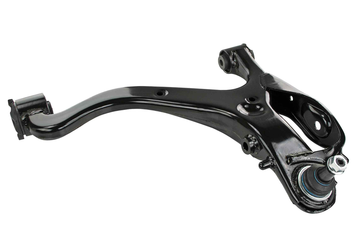 Front View of Front Left Suspension Control Arm and Ball Joint Assembly MEVOTECH CMS101226