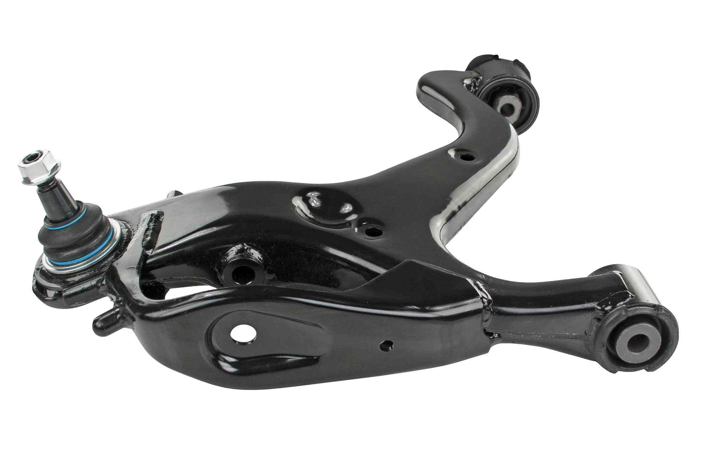 Side View of Front Left Suspension Control Arm and Ball Joint Assembly MEVOTECH CMS101226