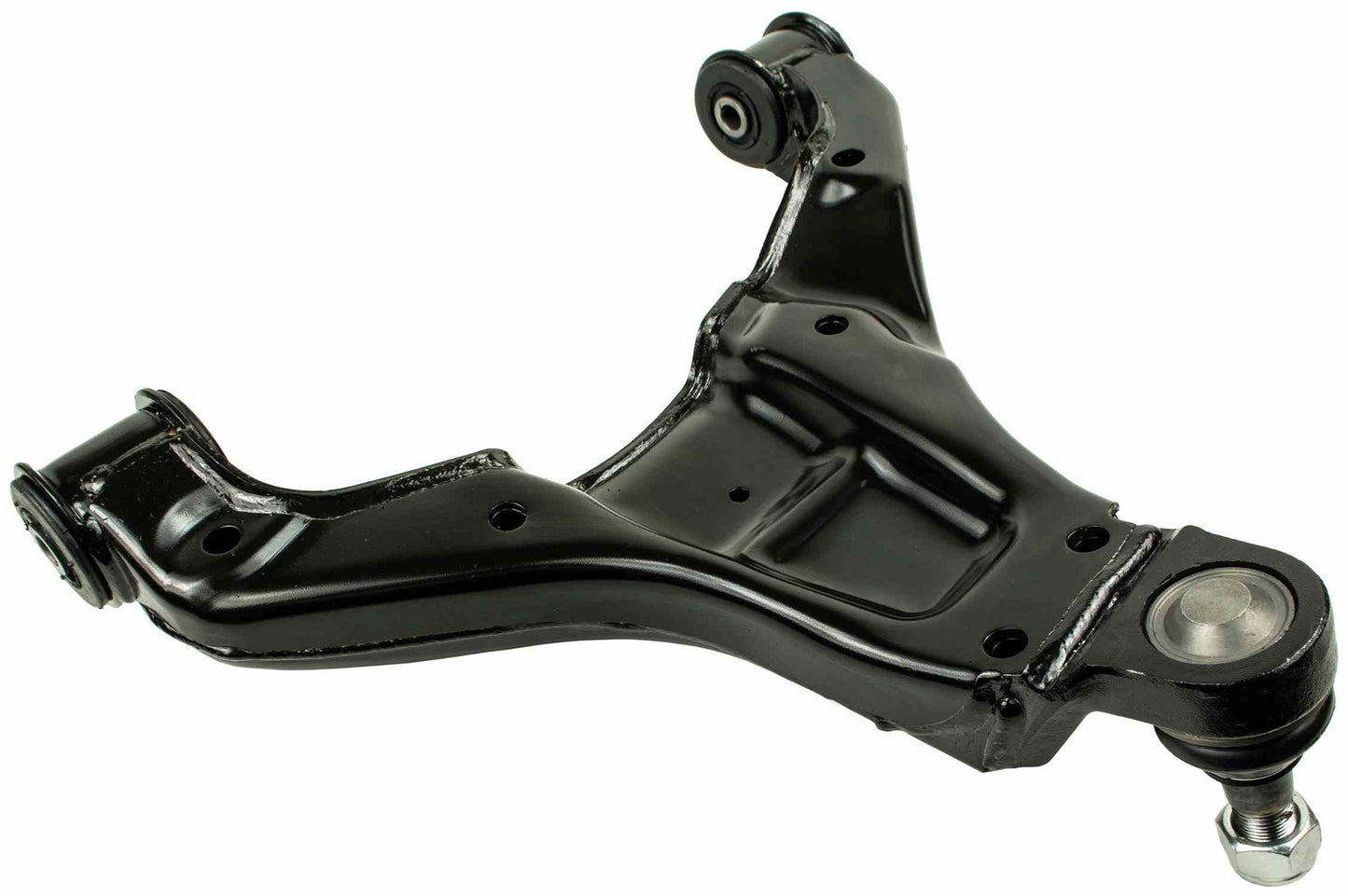 Back View of Front Right Suspension Control Arm and Ball Joint Assembly MEVOTECH CMS101351