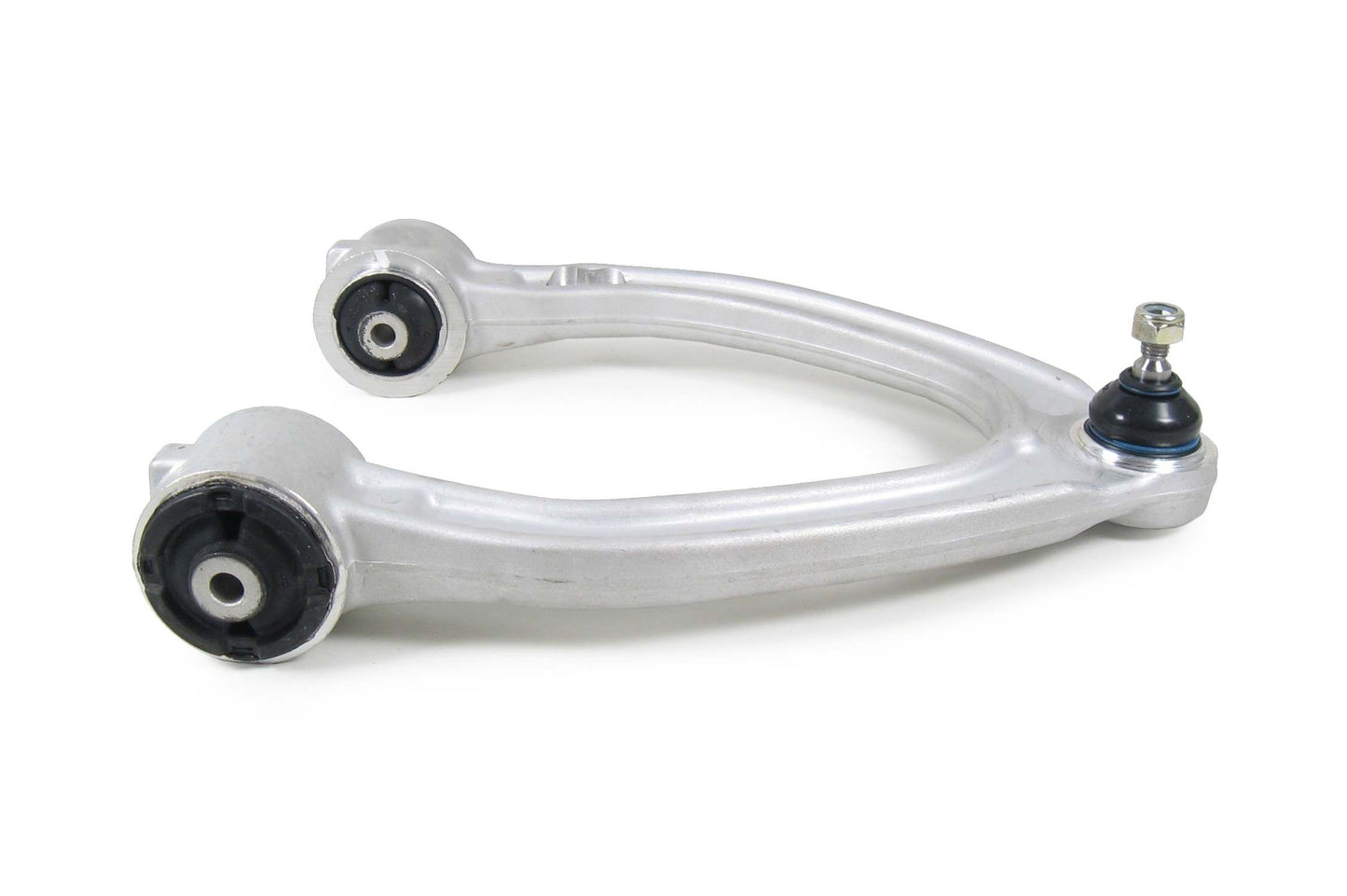 Side View of Front Upper Left Suspension Control Arm and Ball Joint Assembly MEVOTECH CMS10135