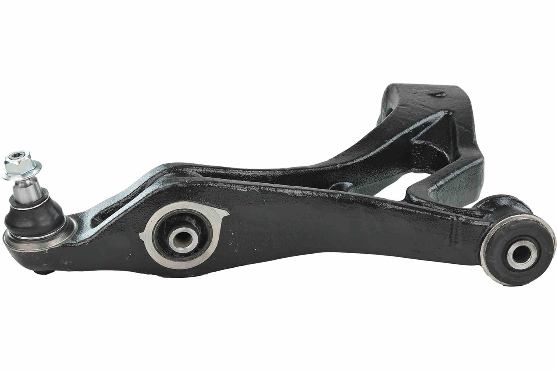 Side View of Front Left Suspension Control Arm and Ball Joint Assembly MEVOTECH CMS101392