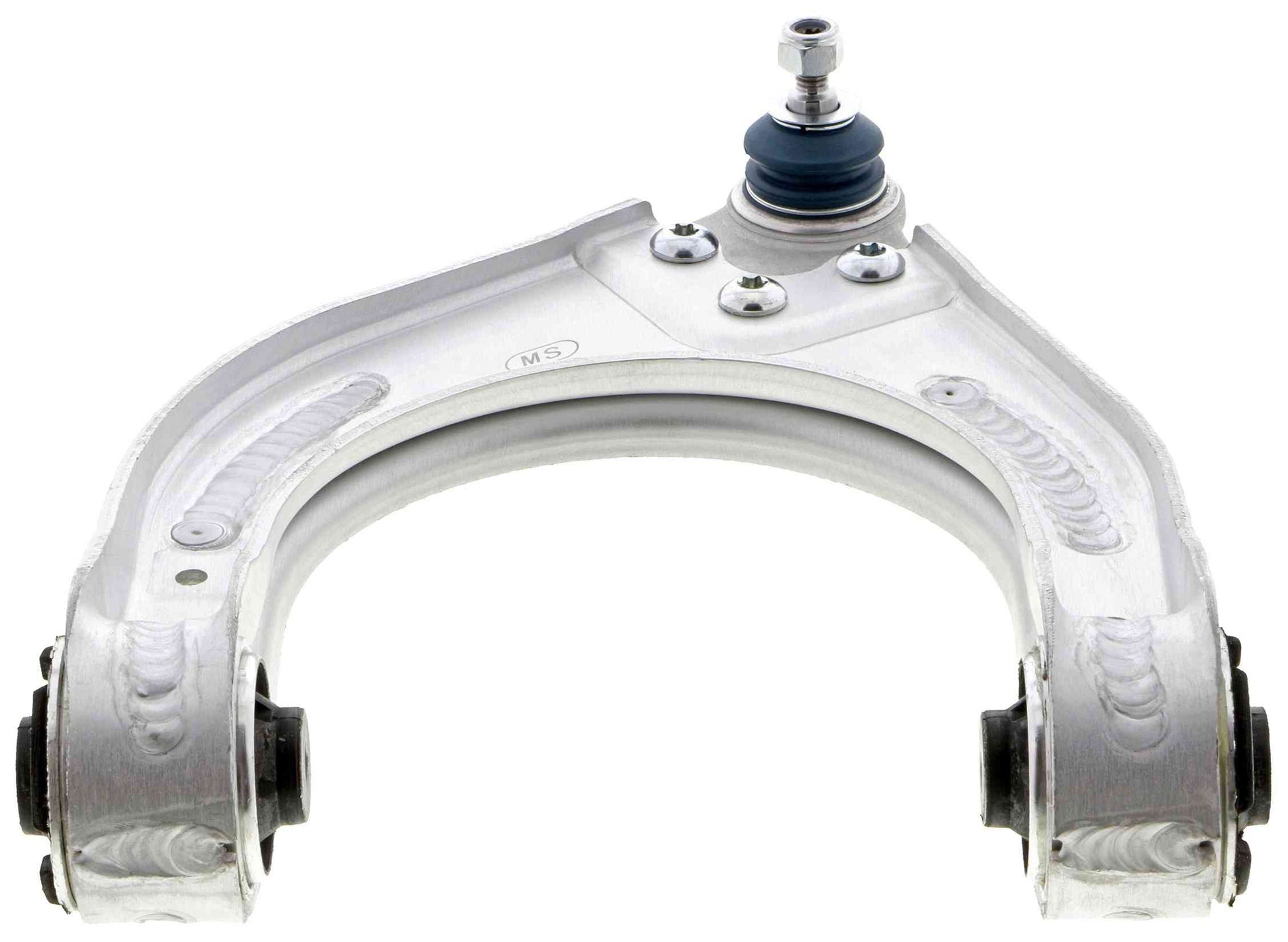 Angle View of Front Upper Left Suspension Control Arm and Ball Joint Assembly MEVOTECH CMS10141