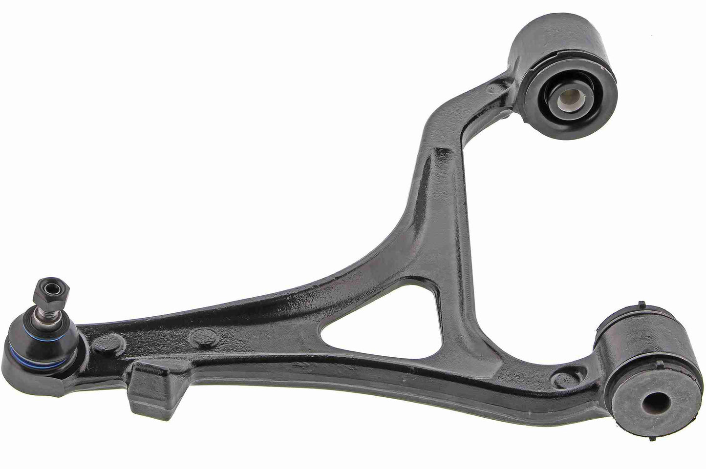 Side View of Front Left Suspension Control Arm and Ball Joint Assembly MEVOTECH CMS101427