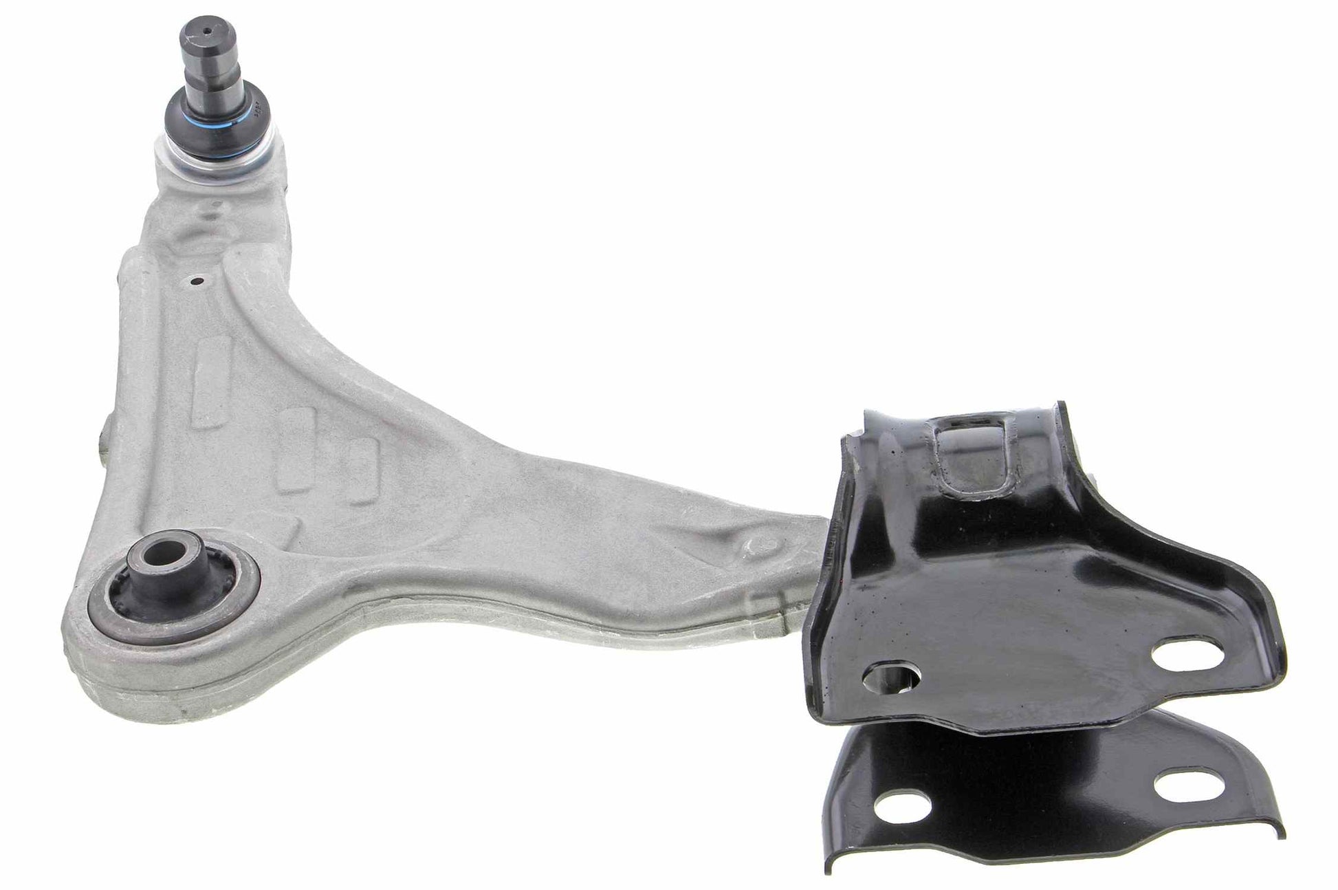 Angle View of Front Right Suspension Control Arm and Ball Joint Assembly MEVOTECH CMS101442