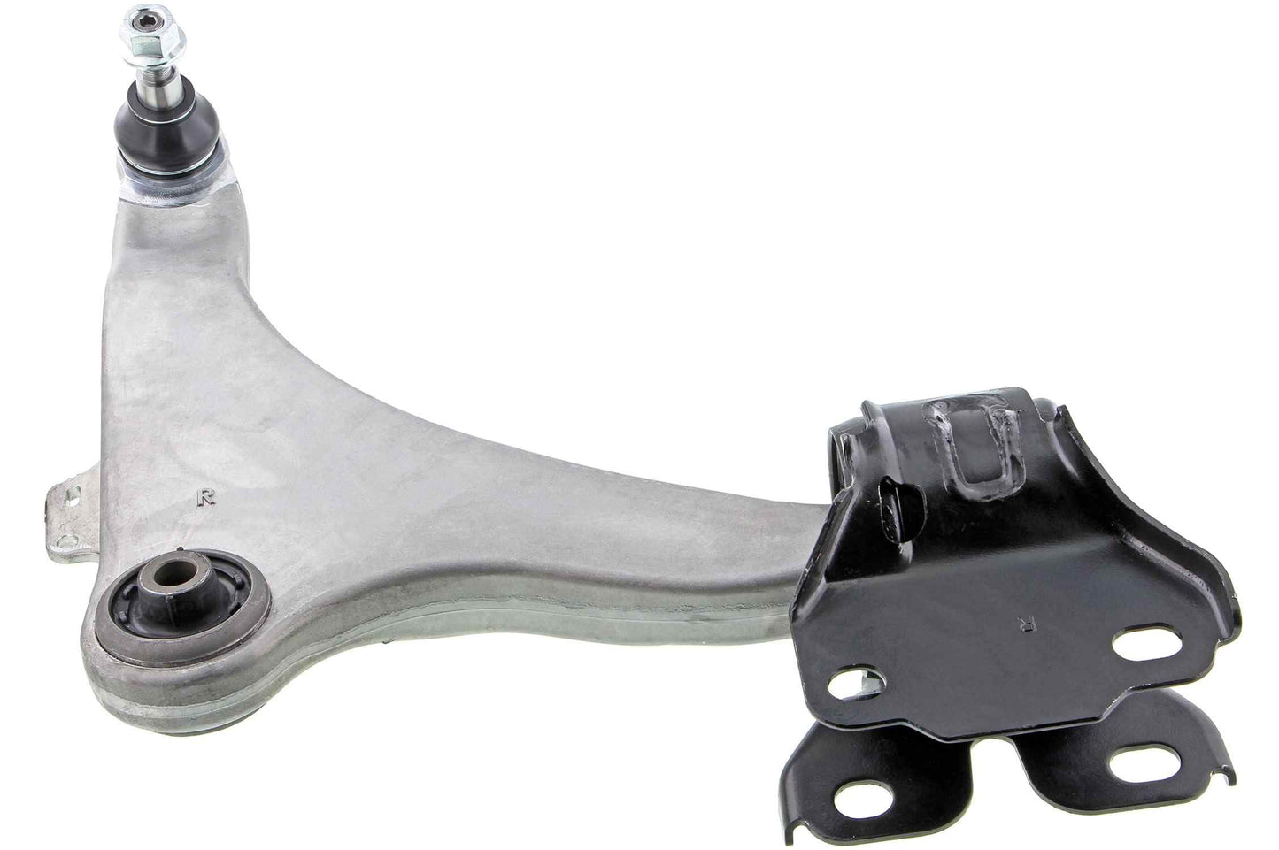 Angle View of Front Right Suspension Control Arm and Ball Joint Assembly MEVOTECH CMS101465