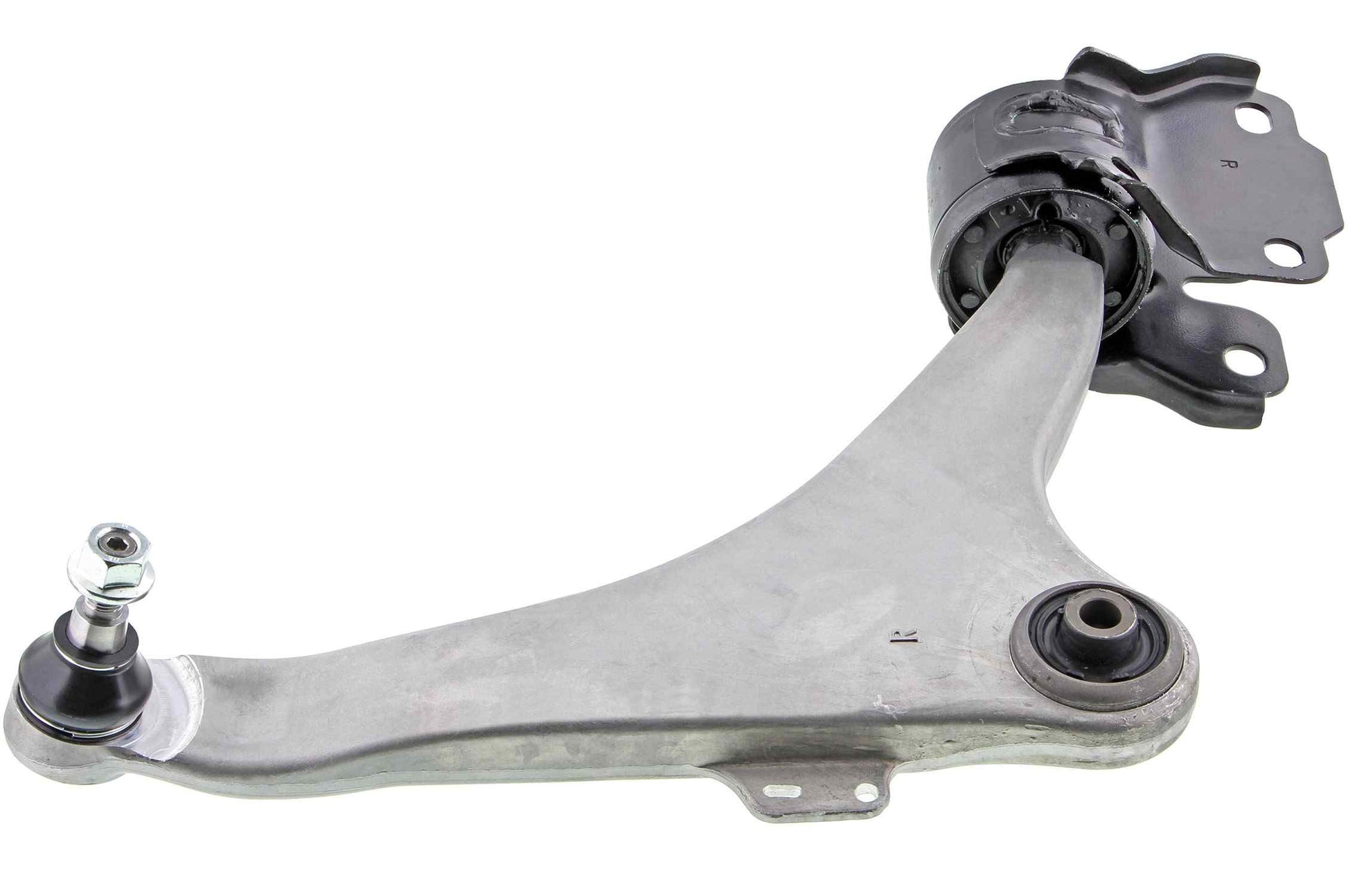 Side View of Front Right Suspension Control Arm and Ball Joint Assembly MEVOTECH CMS101465