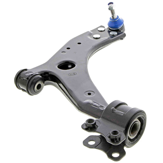 Angle View of Front Right Suspension Control Arm and Ball Joint Assembly MEVOTECH CMS10181