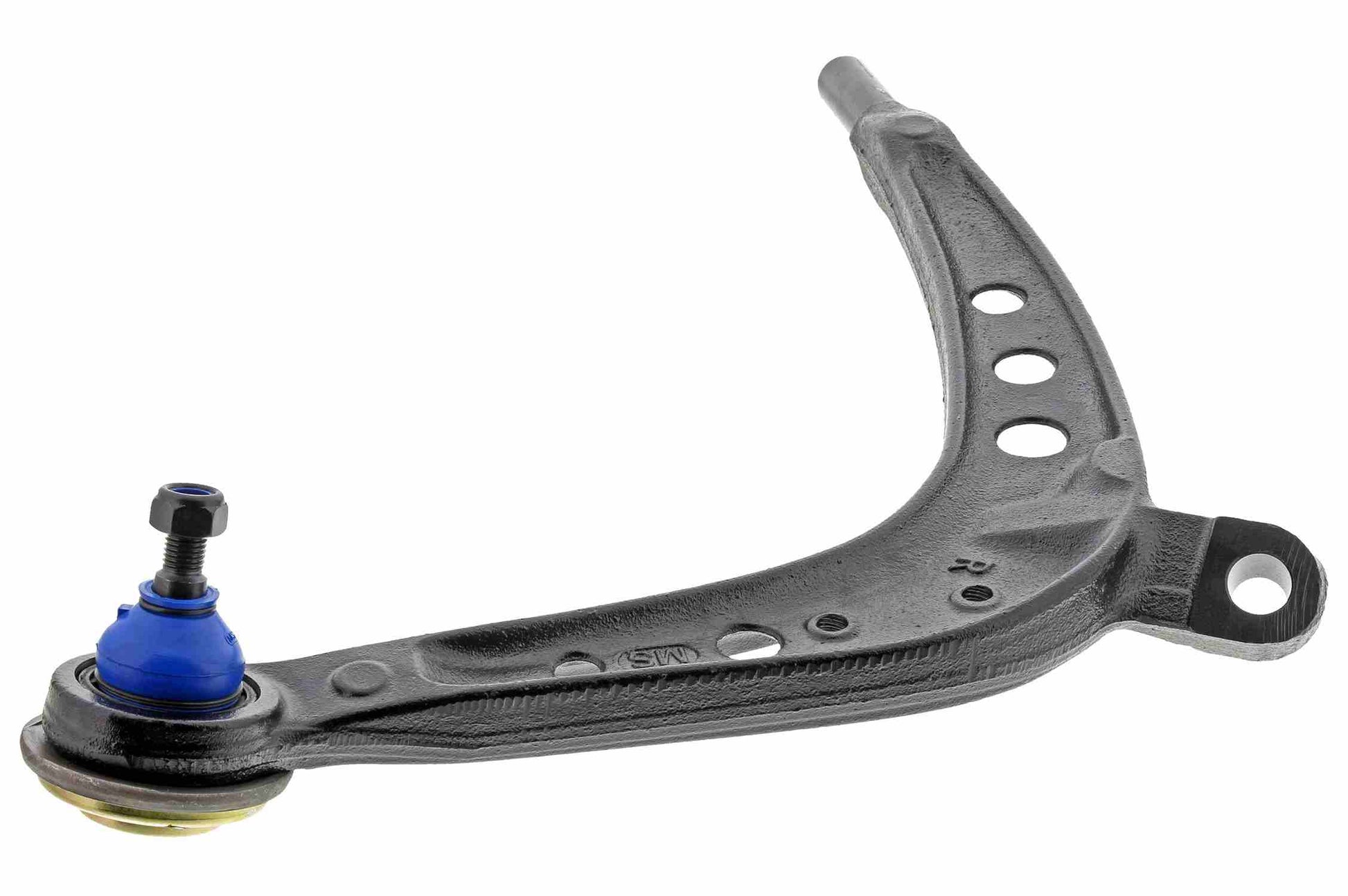 Side View of Front Right Suspension Control Arm and Ball Joint Assembly MEVOTECH CMS10191