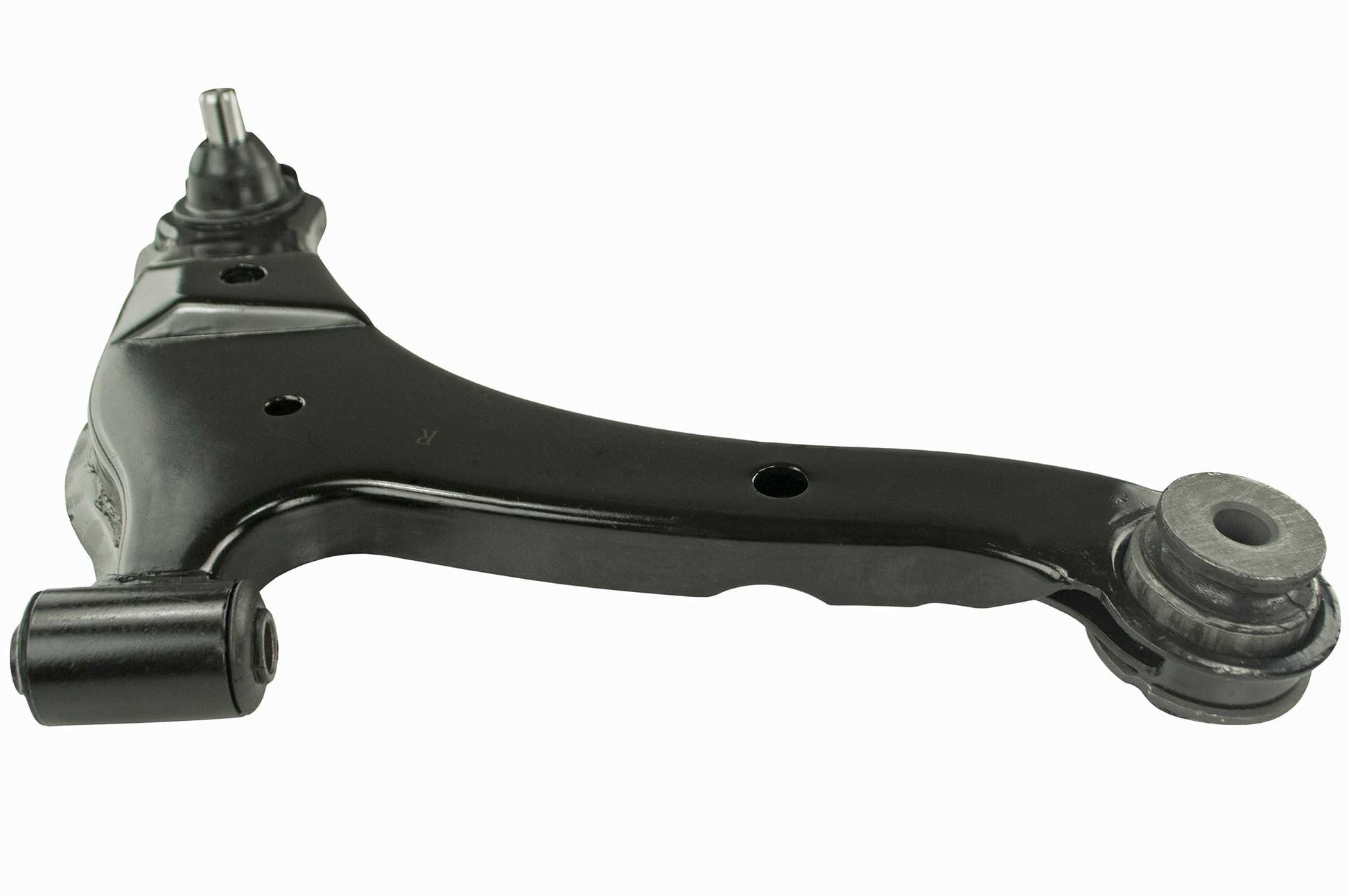 Angle View of Front Right Suspension Control Arm and Ball Joint Assembly MEVOTECH CMS20109