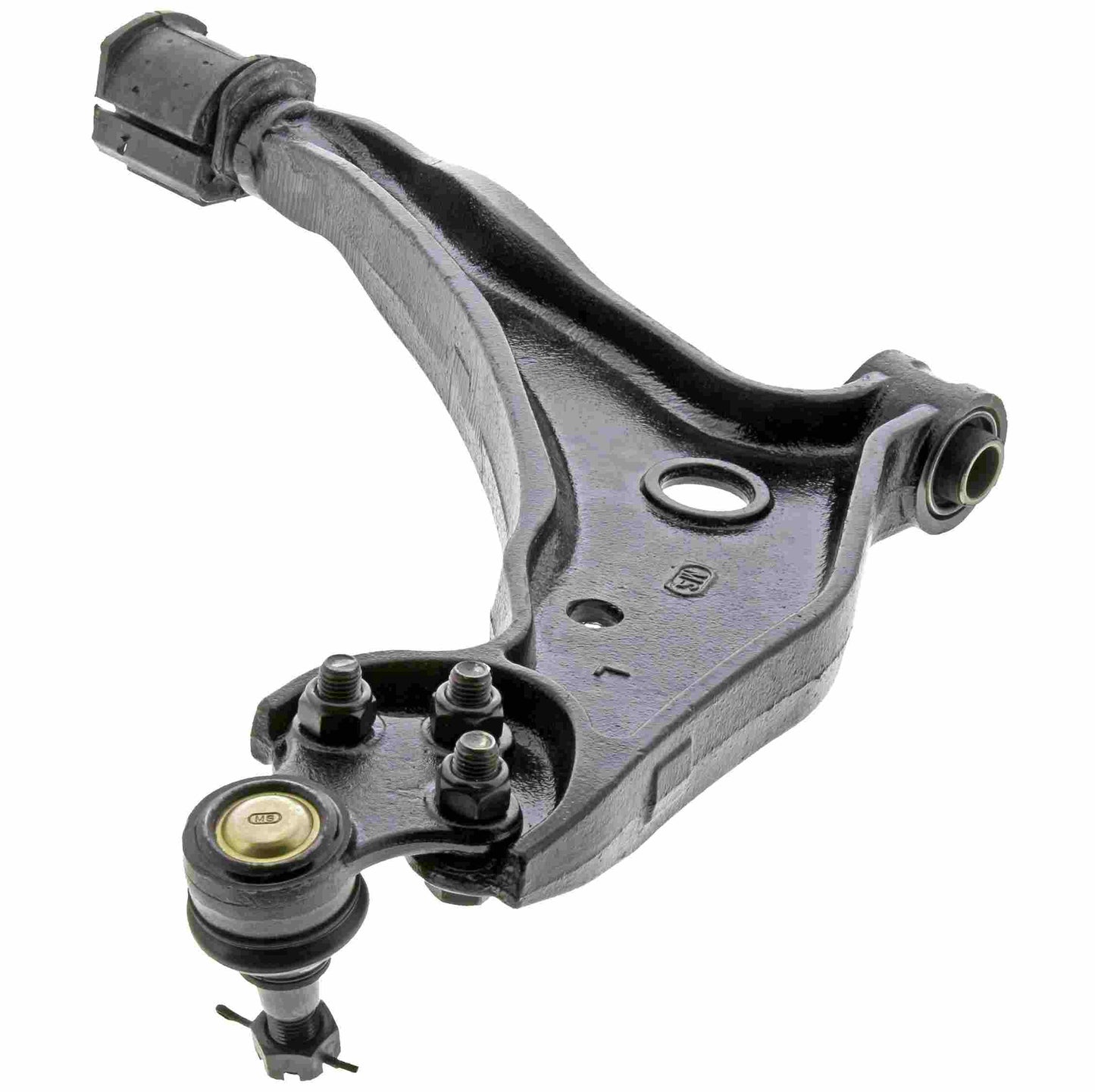 Back View of Front Left Suspension Control Arm and Ball Joint Assembly MEVOTECH CMS20135