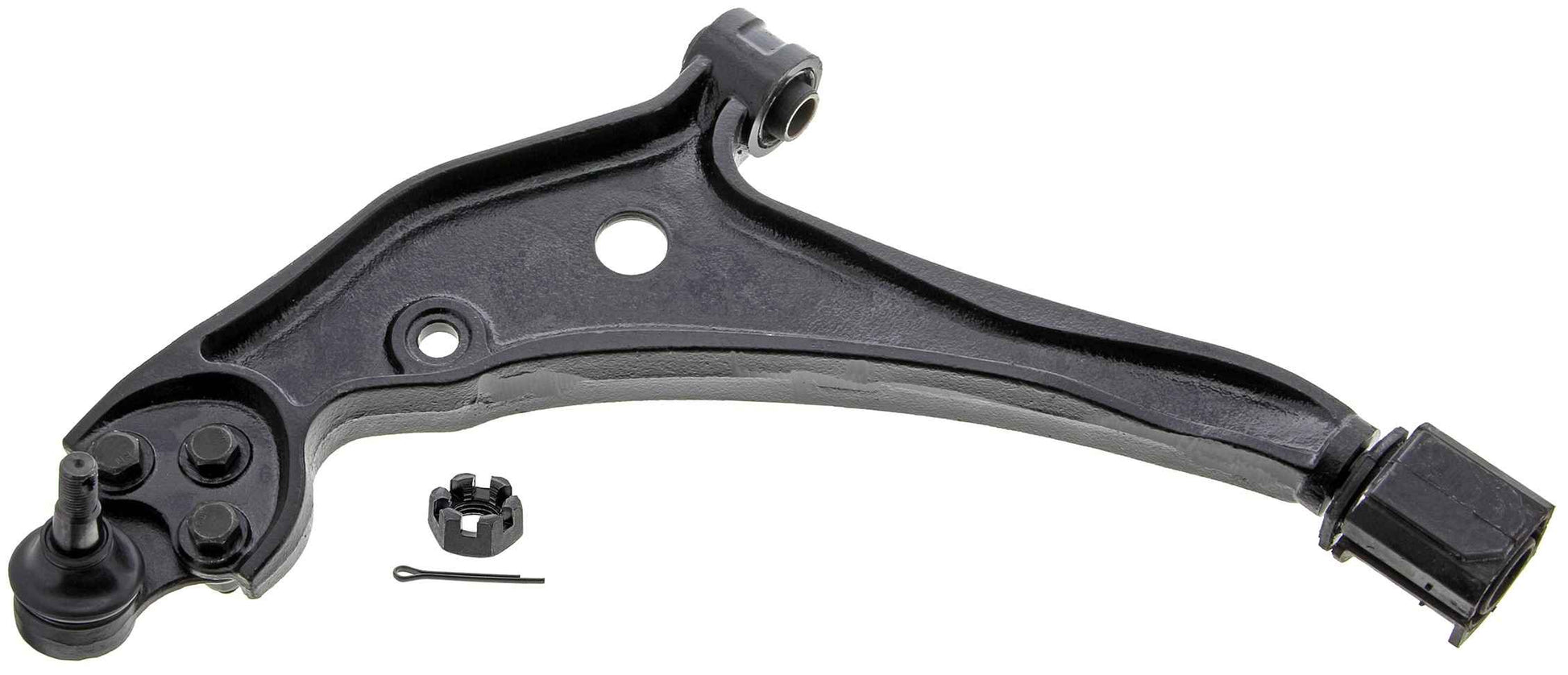 Front View of Front Left Suspension Control Arm and Ball Joint Assembly MEVOTECH CMS20135