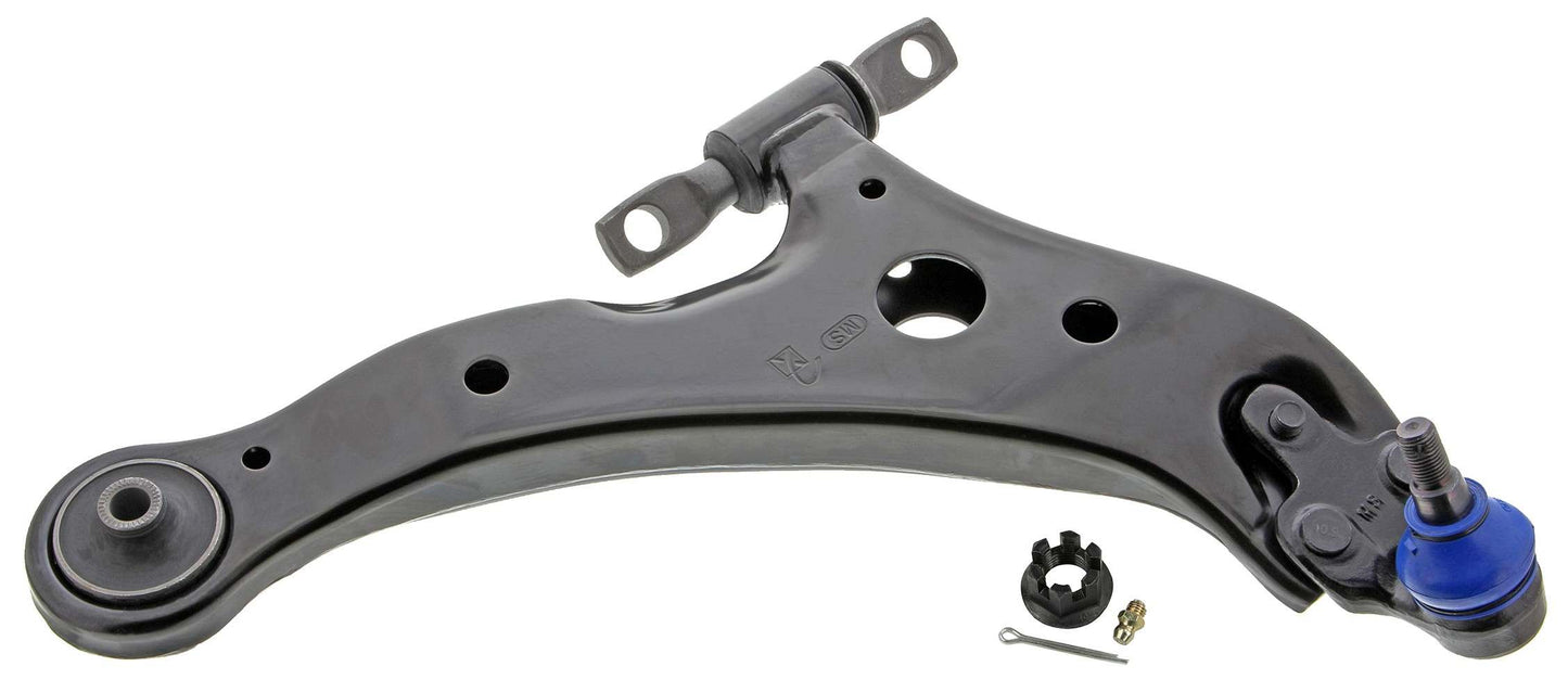 Front View of Front Right Suspension Control Arm and Ball Joint Assembly MEVOTECH CMS20246