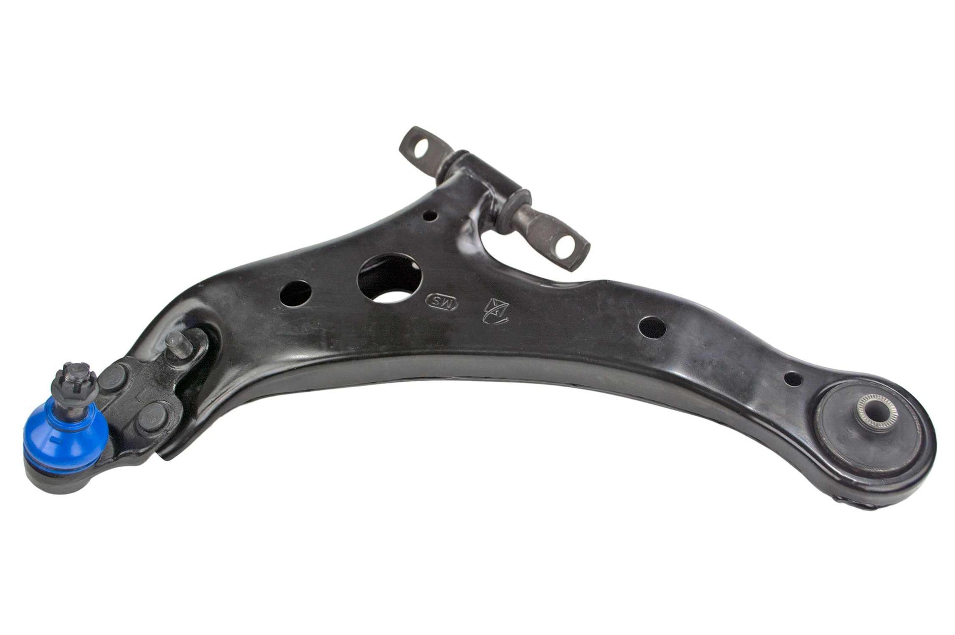 Front View of Front Left Suspension Control Arm and Ball Joint Assembly MEVOTECH CMS20247