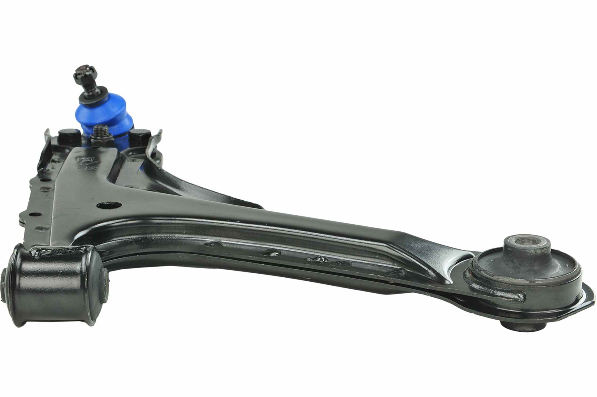 Angle View of Front Right Suspension Control Arm and Ball Joint Assembly MEVOTECH CMS20271