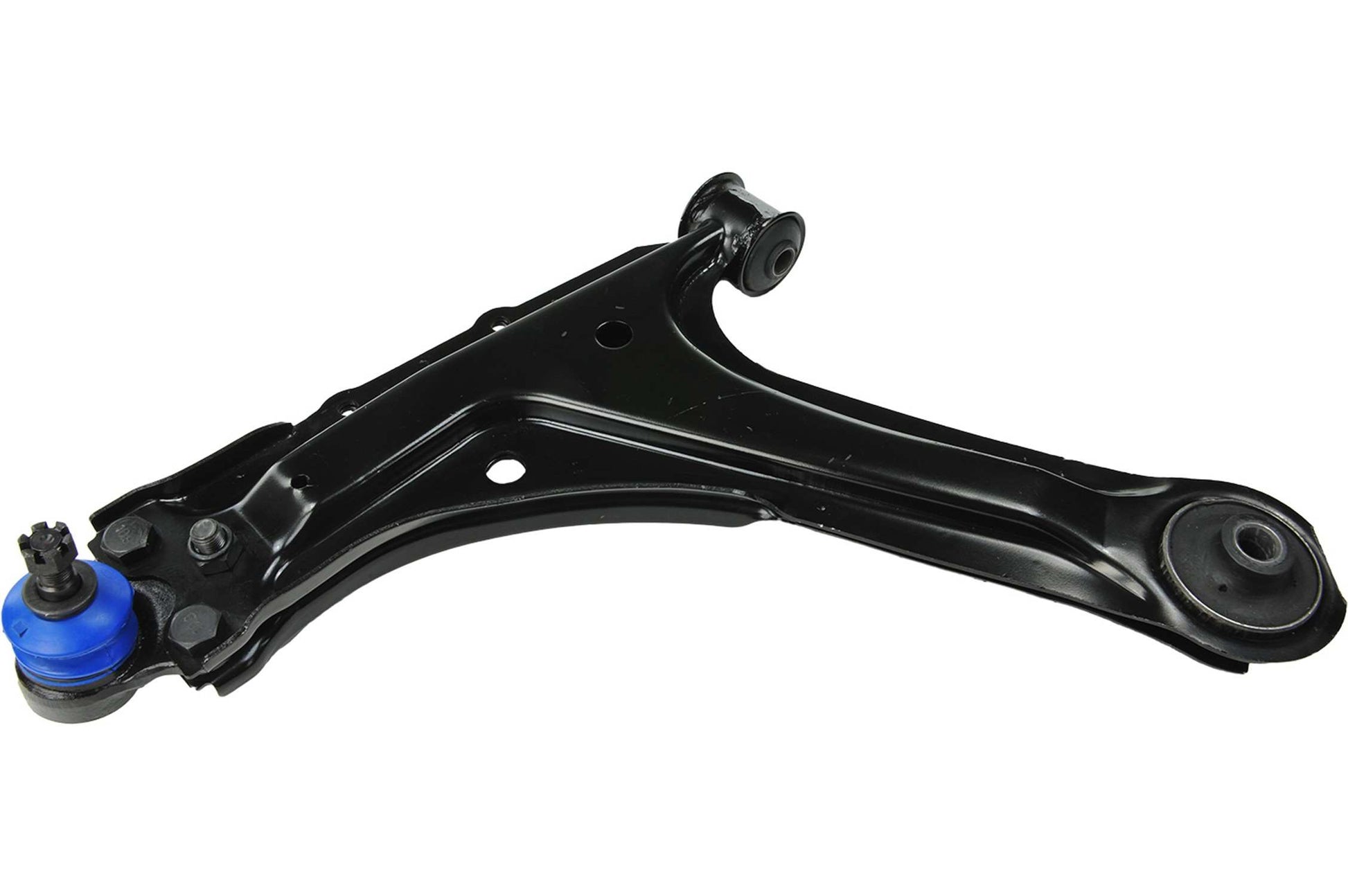 Front View of Front Left Suspension Control Arm and Ball Joint Assembly MEVOTECH CMS20272